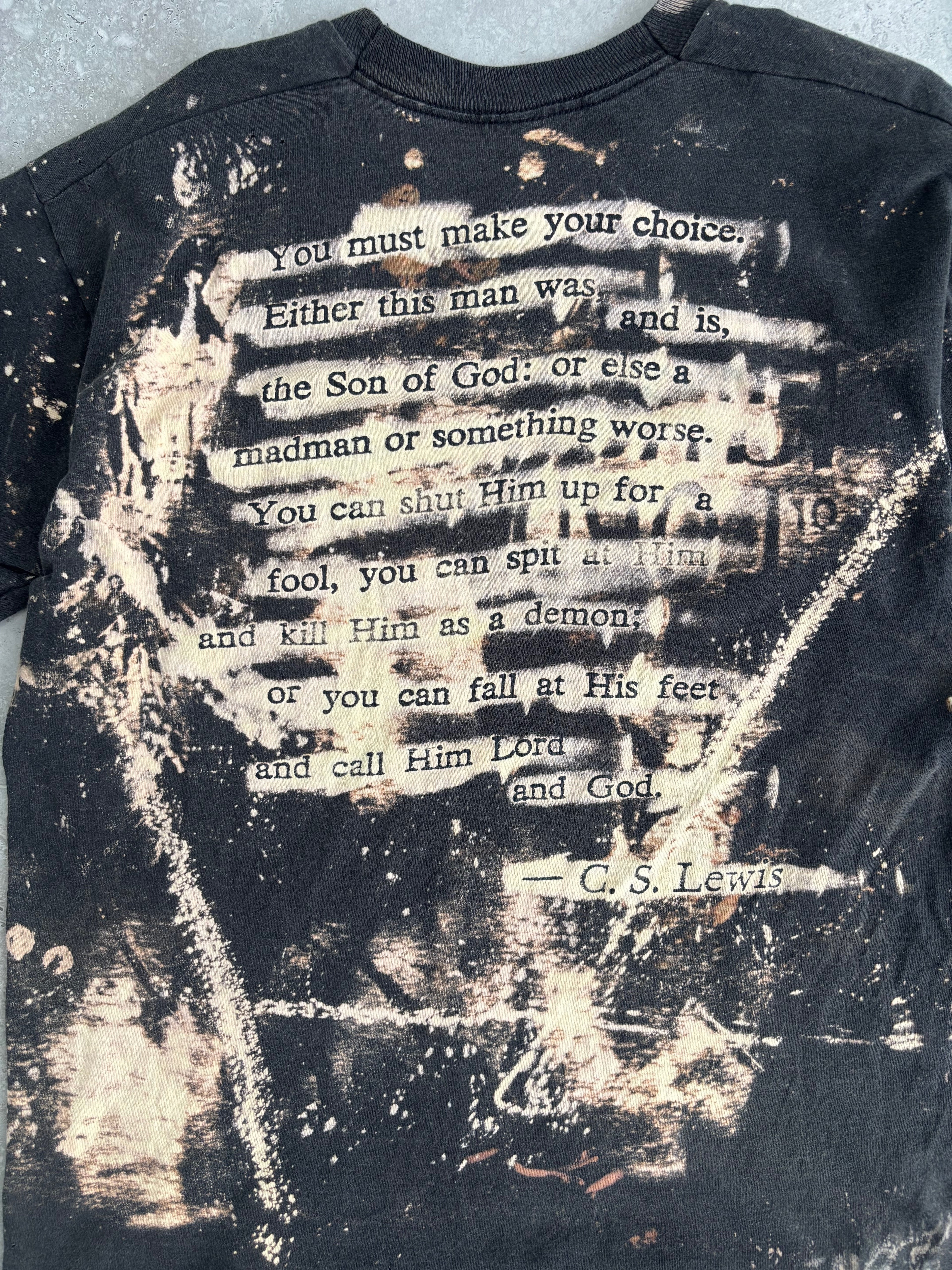 Vintage Jesus Mosquito head style Cj Lewis Tee-shirt Size-XL