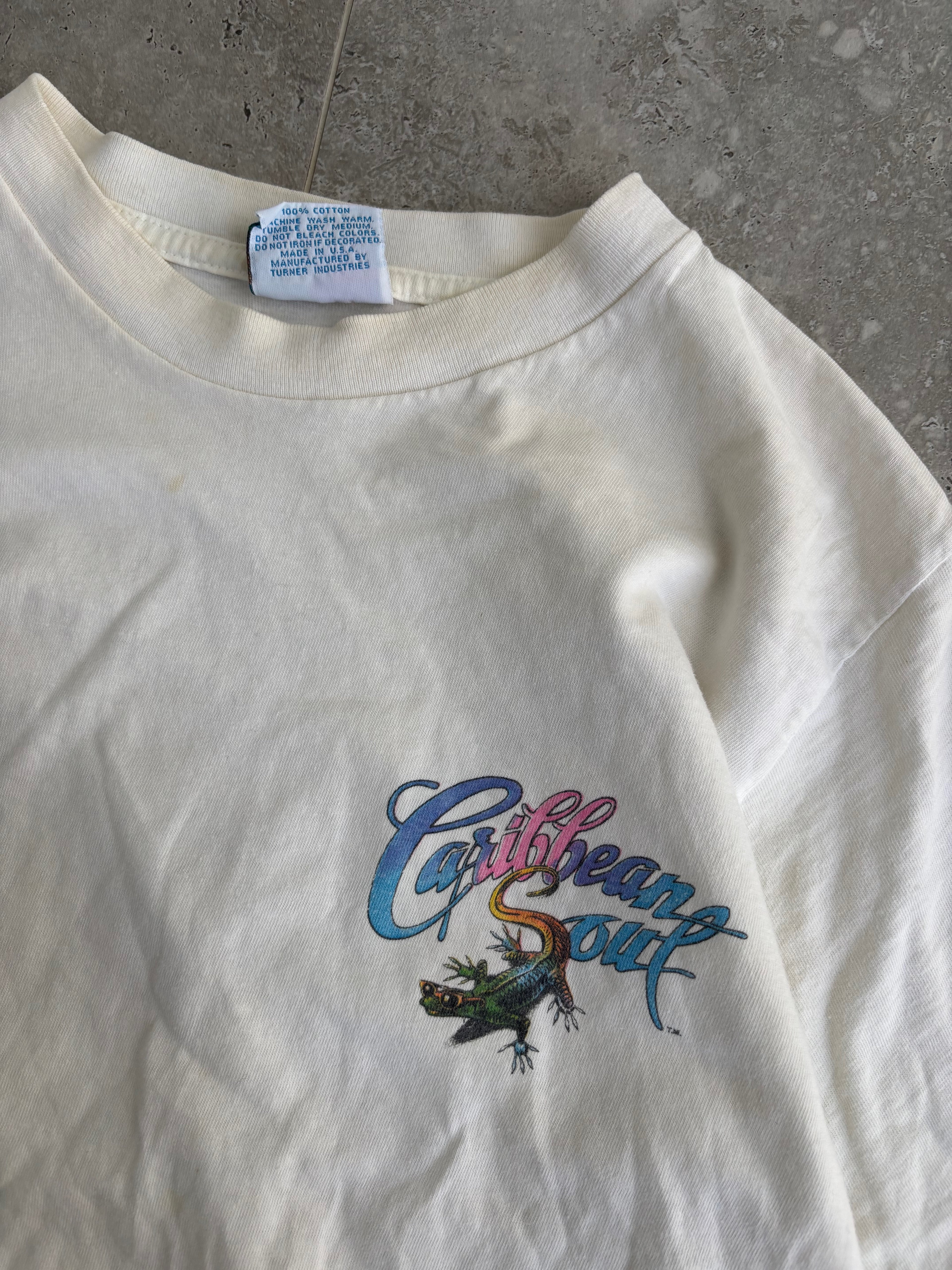 Vintage Caribbean Marlin fishing T-shirt. Size L.