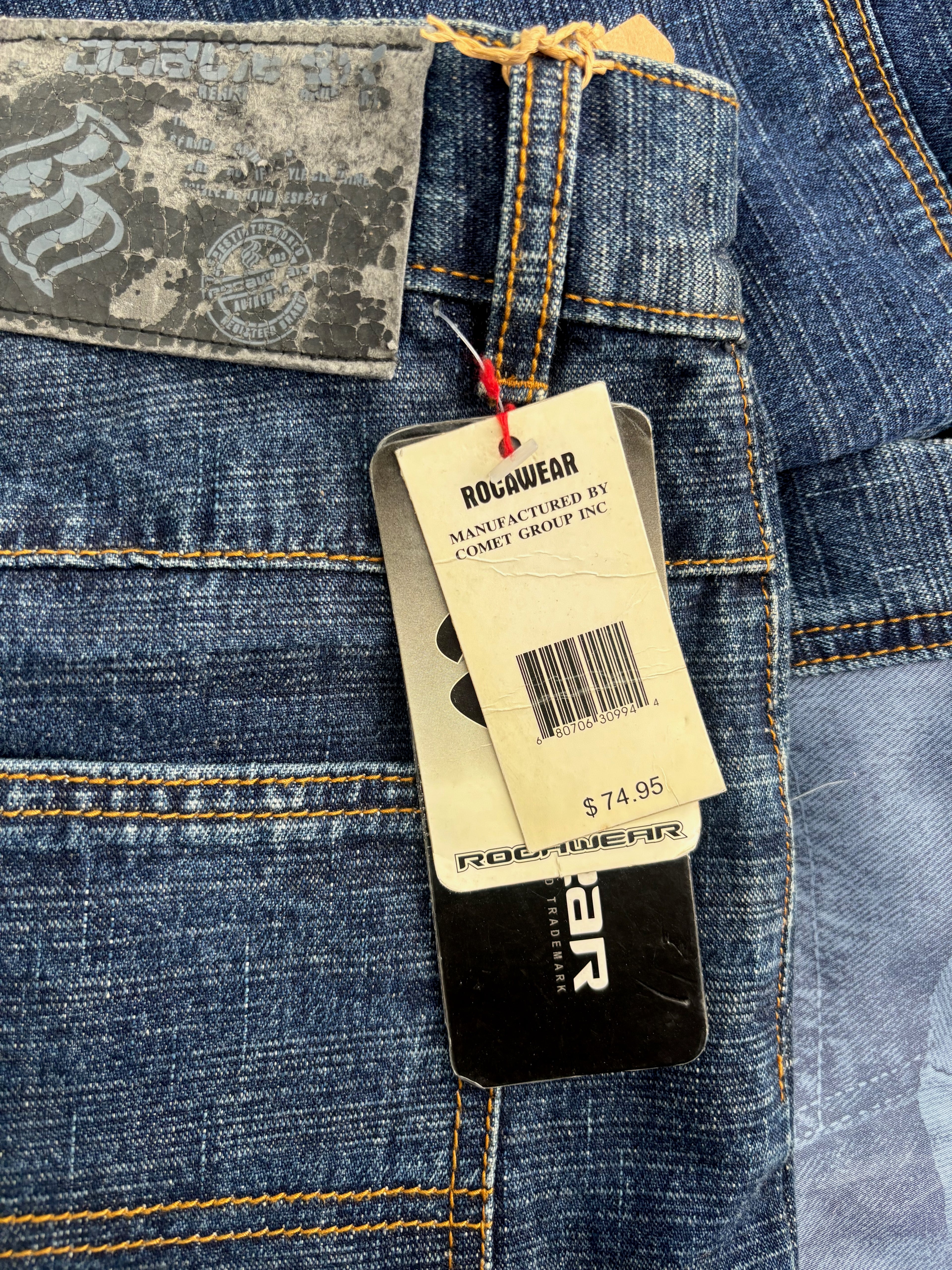 Rocawear Patch Jeans Size 34 Deadstock
