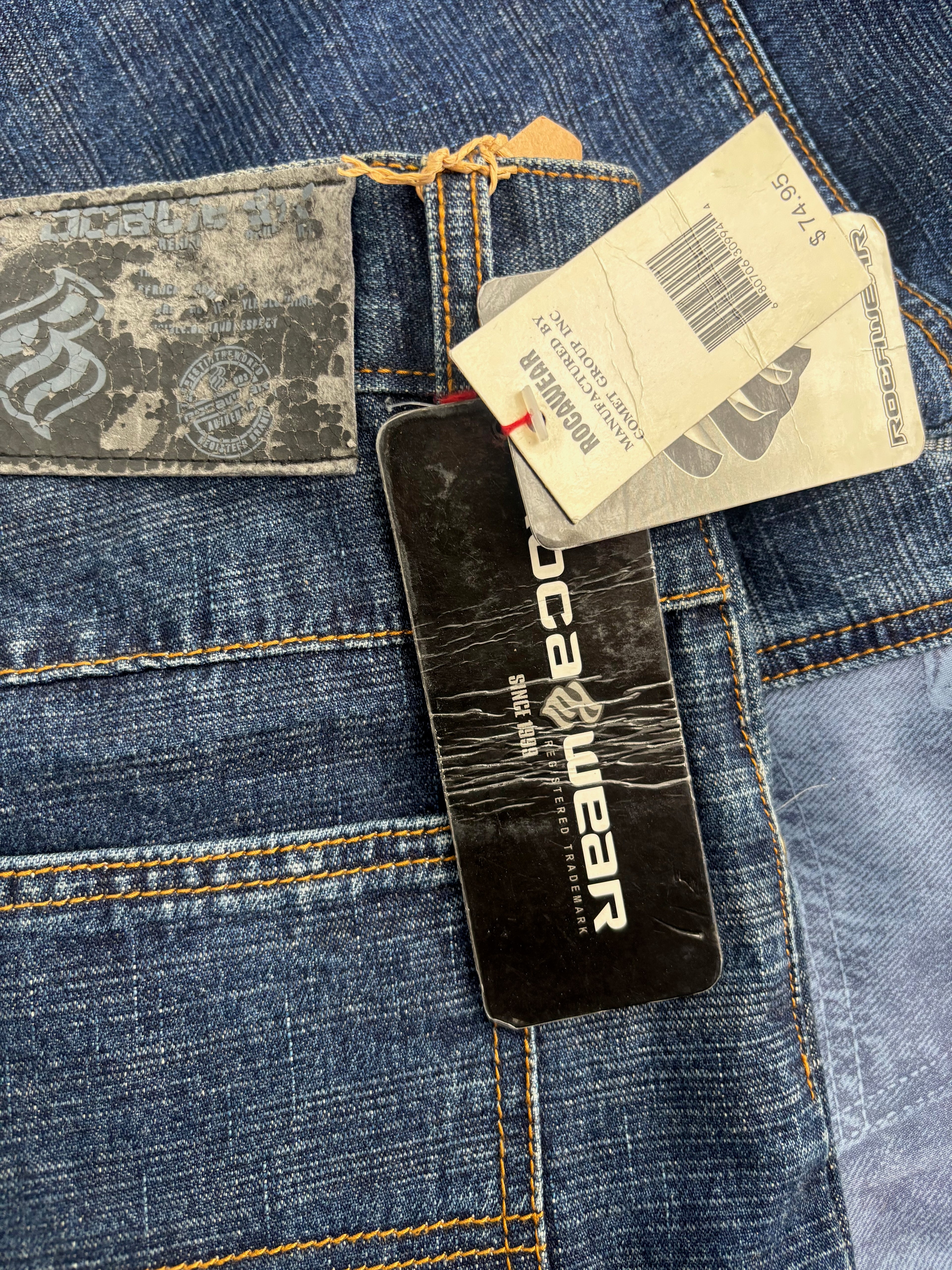 Rocawear Patch Jeans Size 34 Deadstock