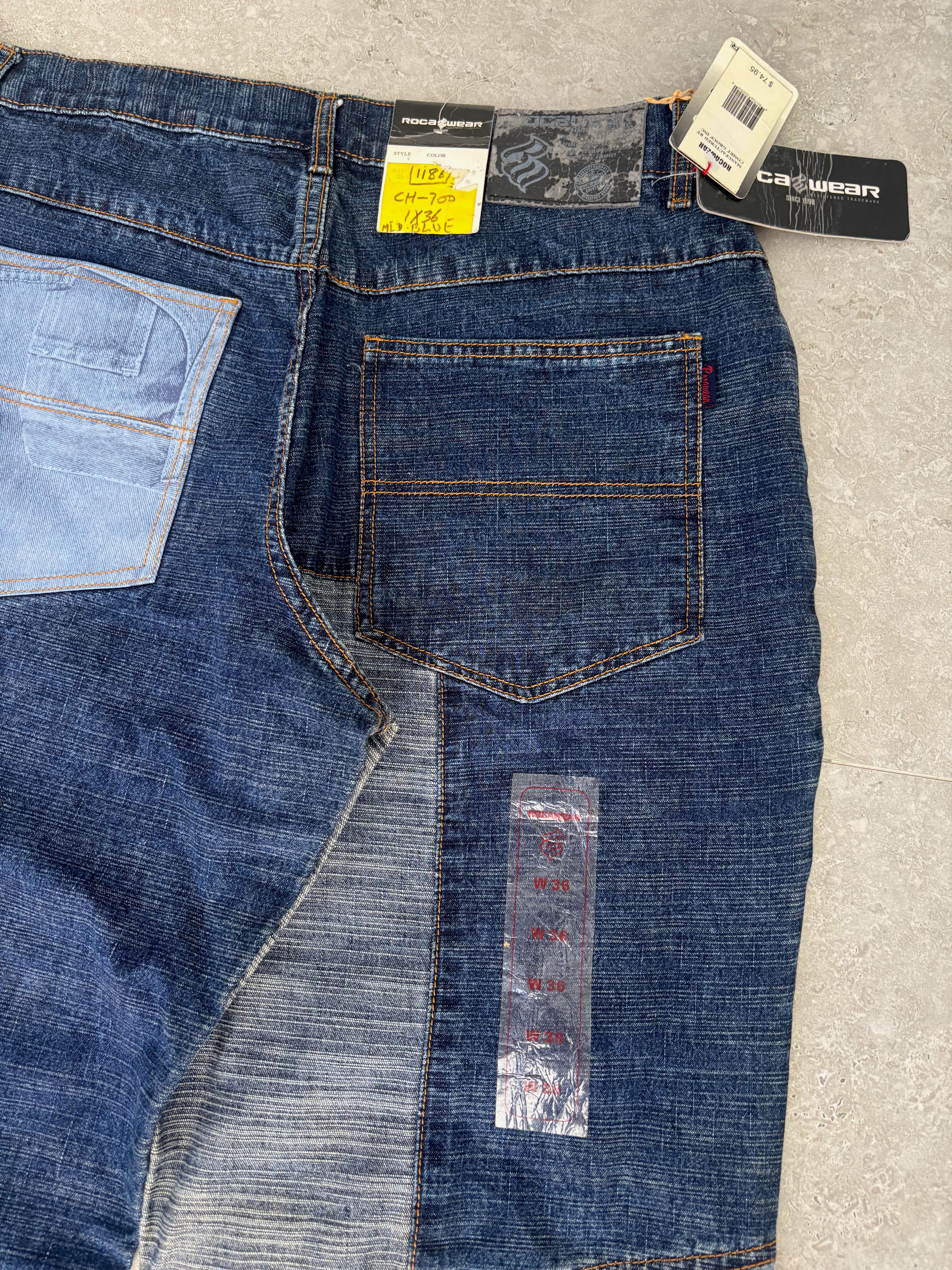 Rocawear Patch Jeans Size 34 Deadstock