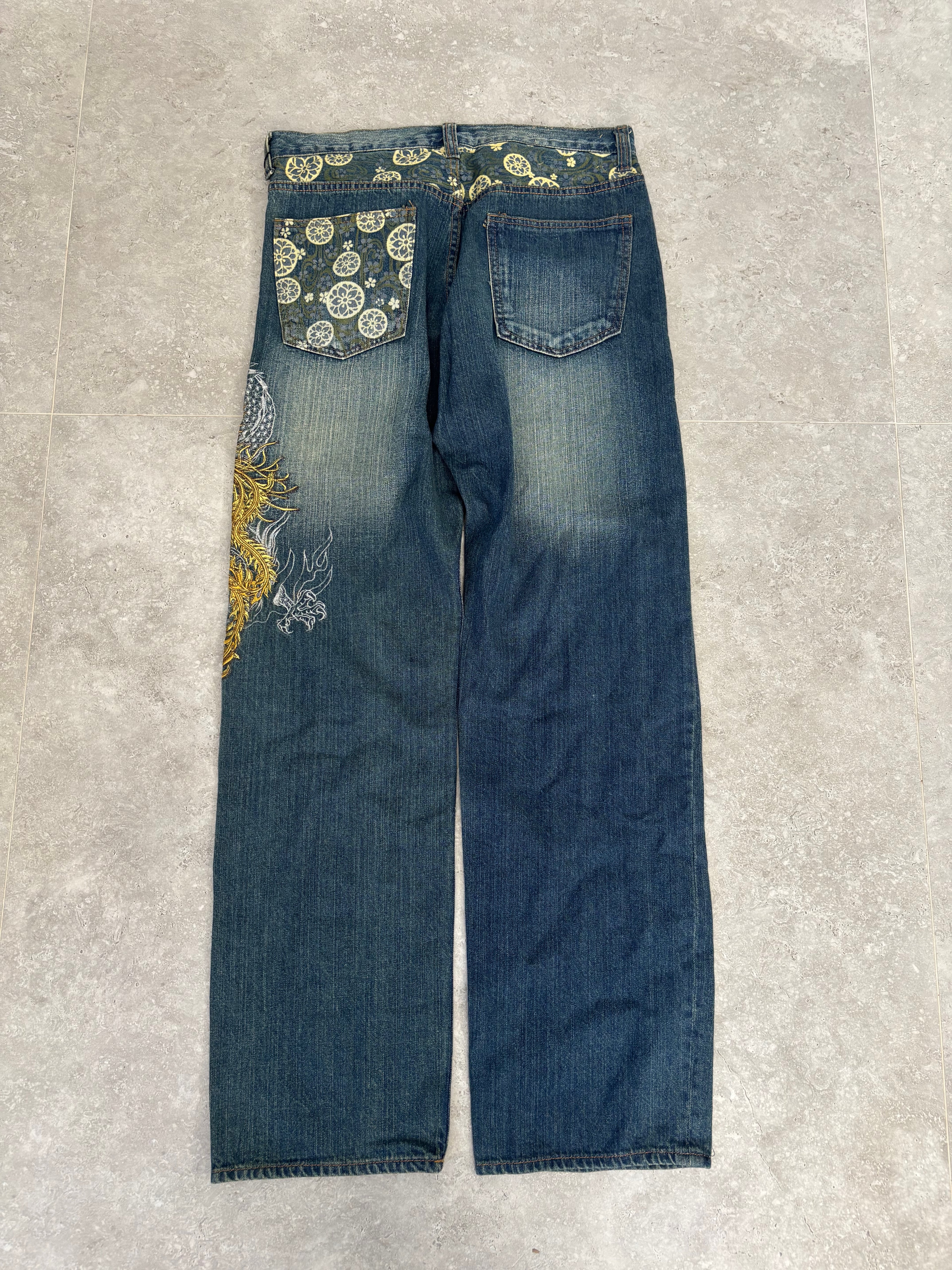 Japanese Phoenix Jeans Size 28-30