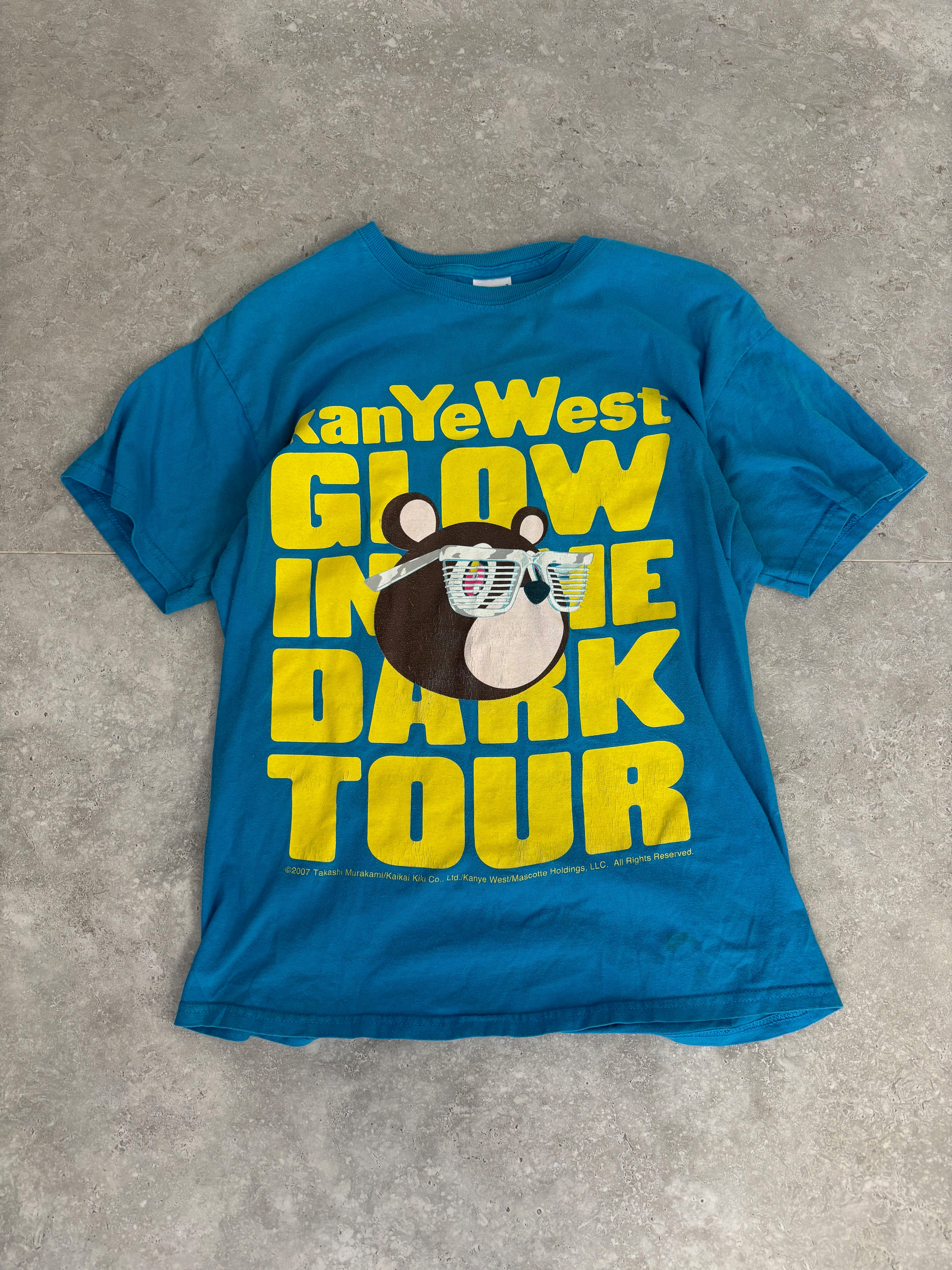 Vintage 2007 Kanye West Glow in the Dark Tour T-Shirt