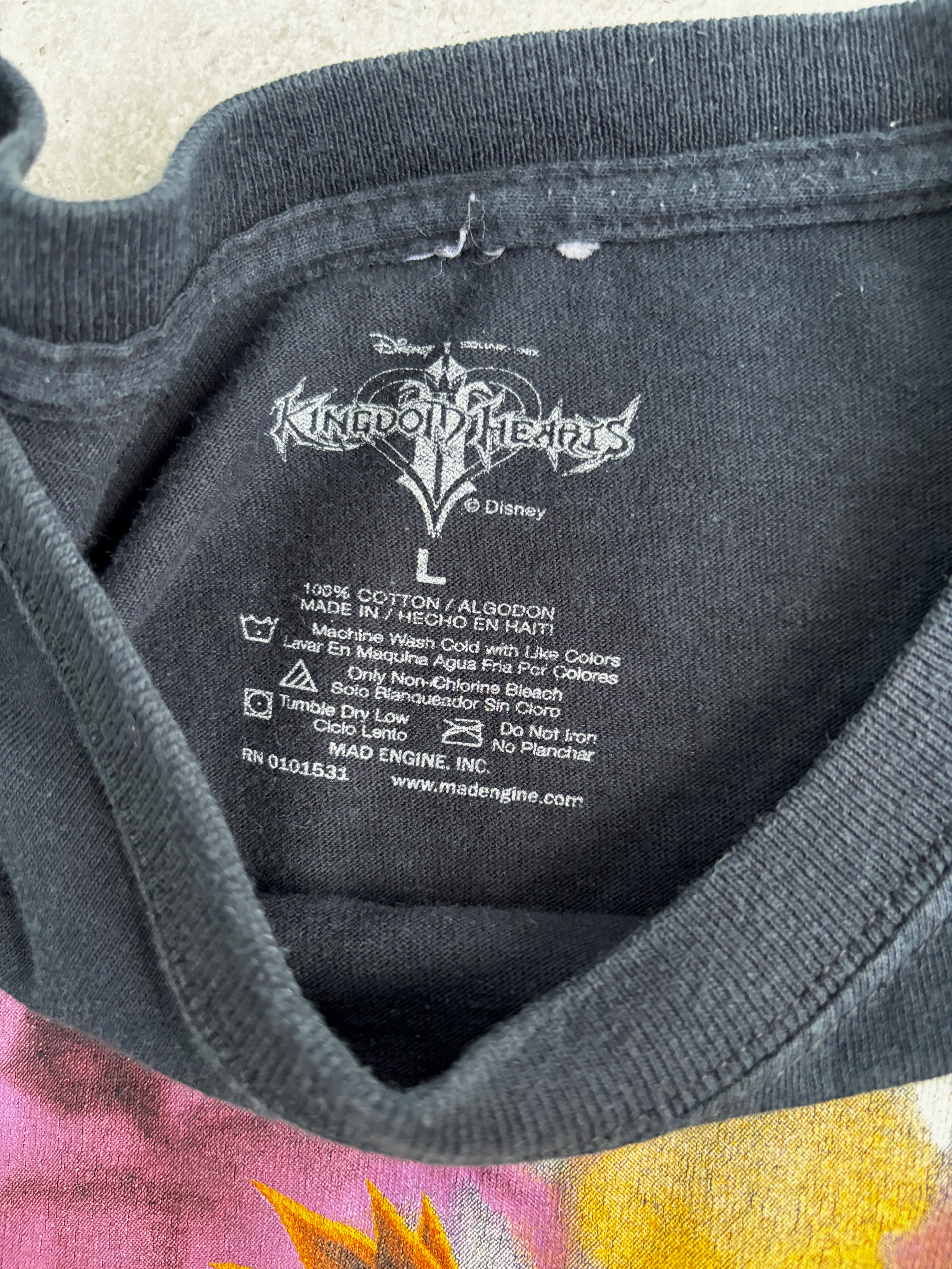 Vintage Kingdom Hearts (Grail) Tee-shirt Size L