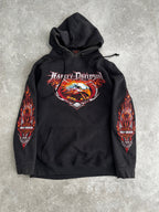 Vintage Harley Davidson Flame Hoodie Size S-M