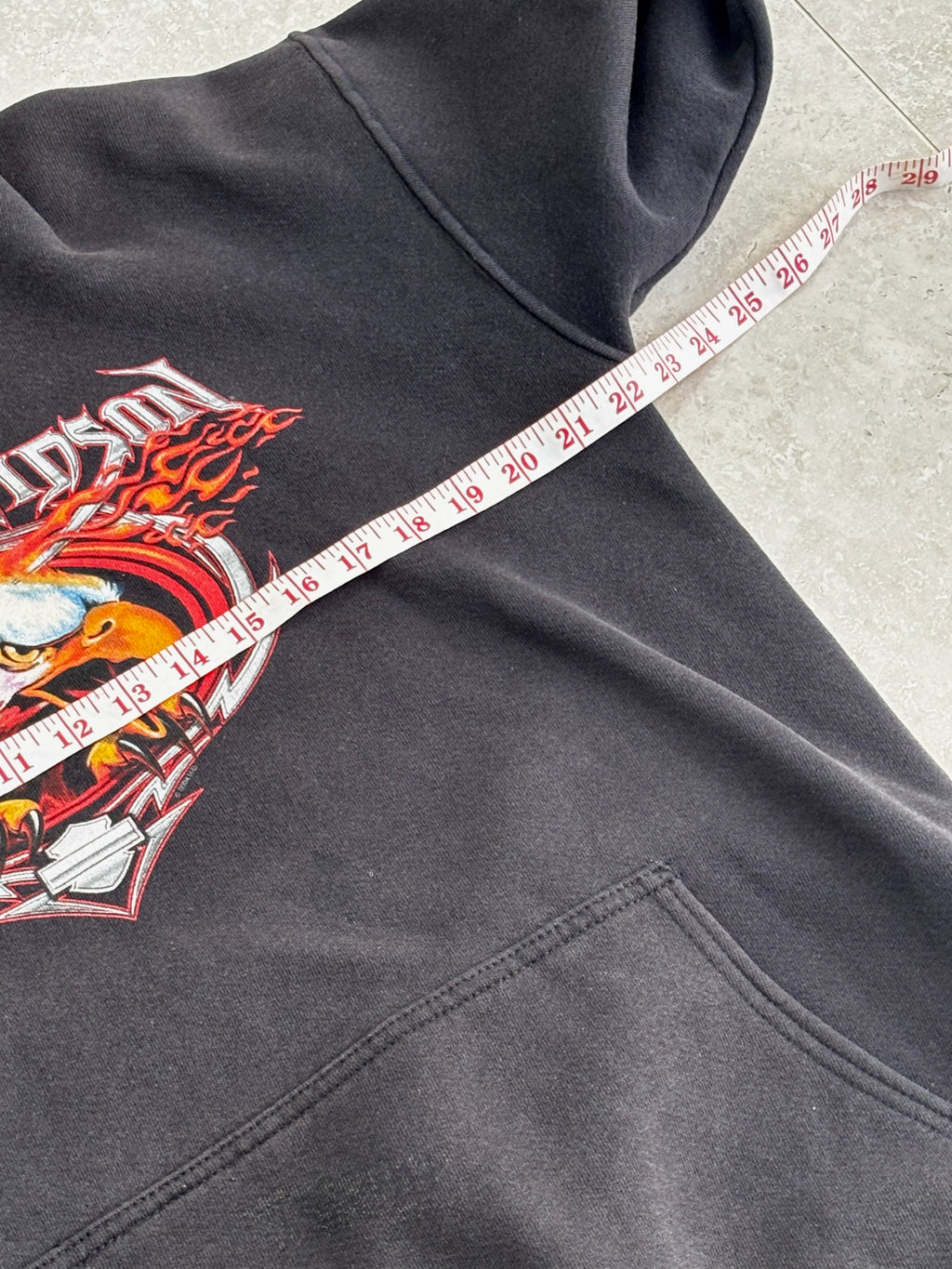 Vintage Harley Davidson Flame Hoodie Size S-M