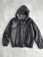Vintage MF+G Leather Bomber Jacket Size L-XL