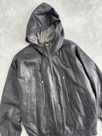 Vintage MF+G Leather Bomber Jacket Size L-XL