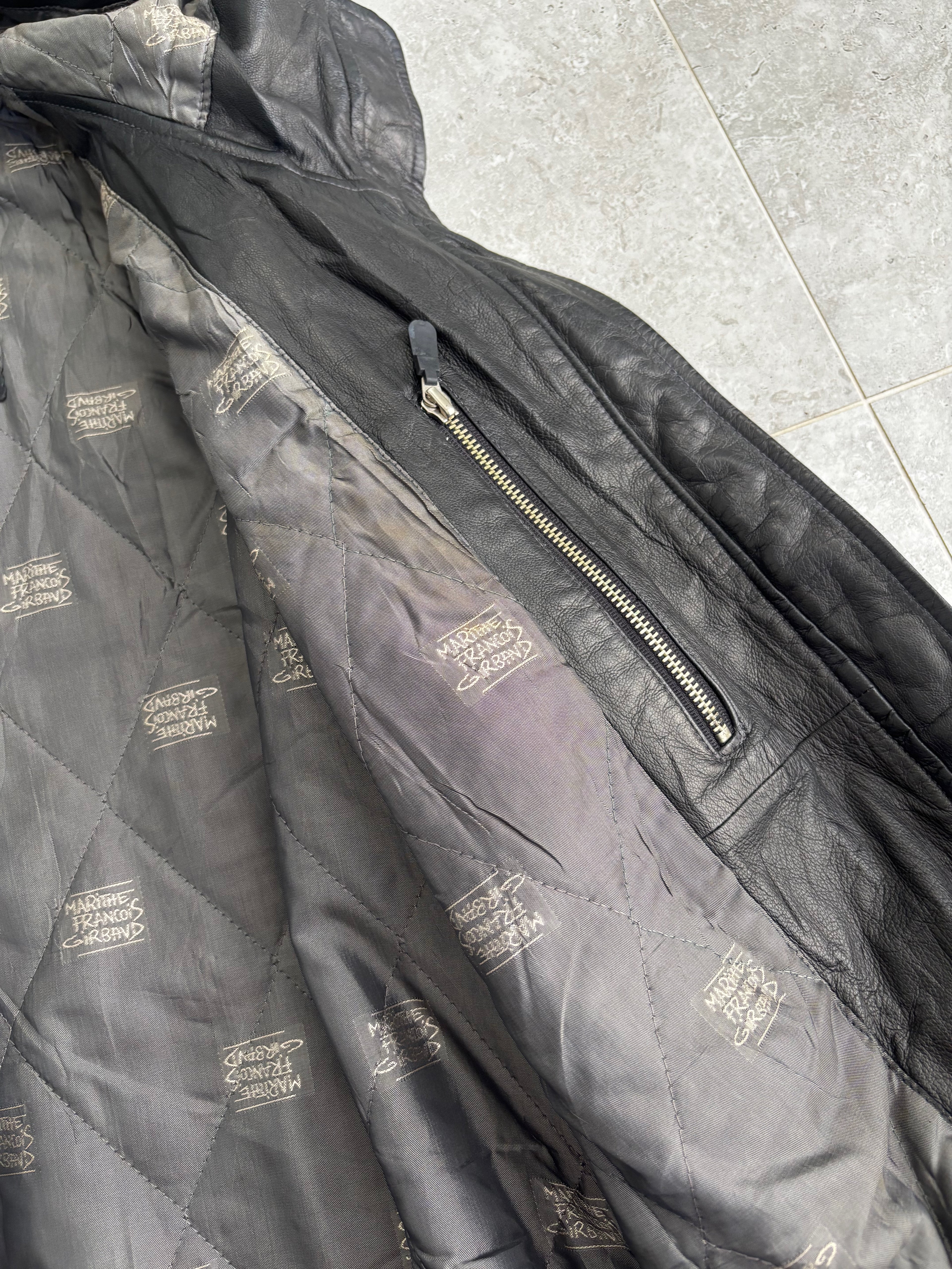 Vintage MF+G Leather Bomber Jacket Size L-XL