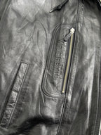 Vintage MF+G Leather Bomber Jacket Size L-XL