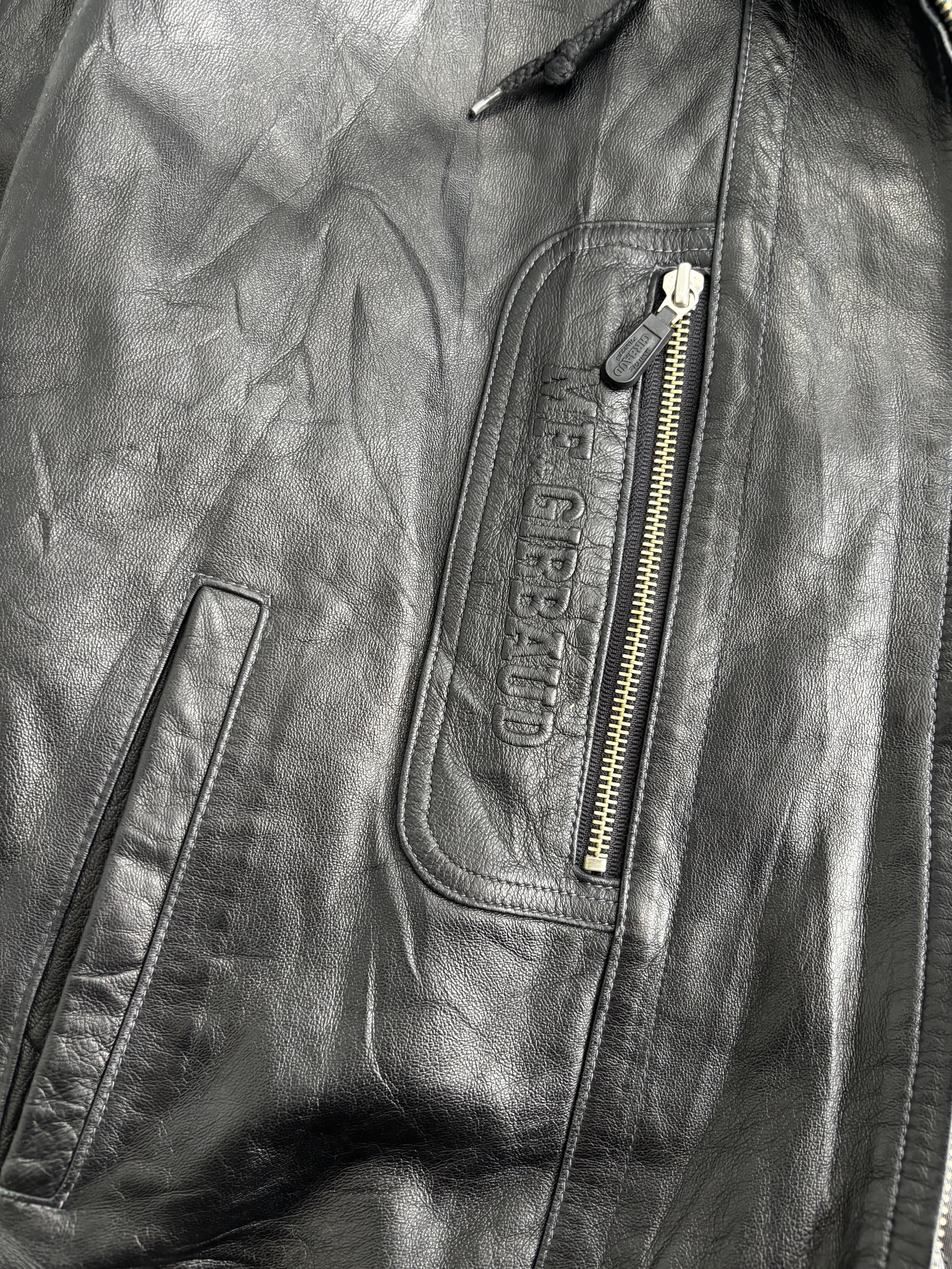 Vintage MF+G Leather Bomber Jacket Size L-XL