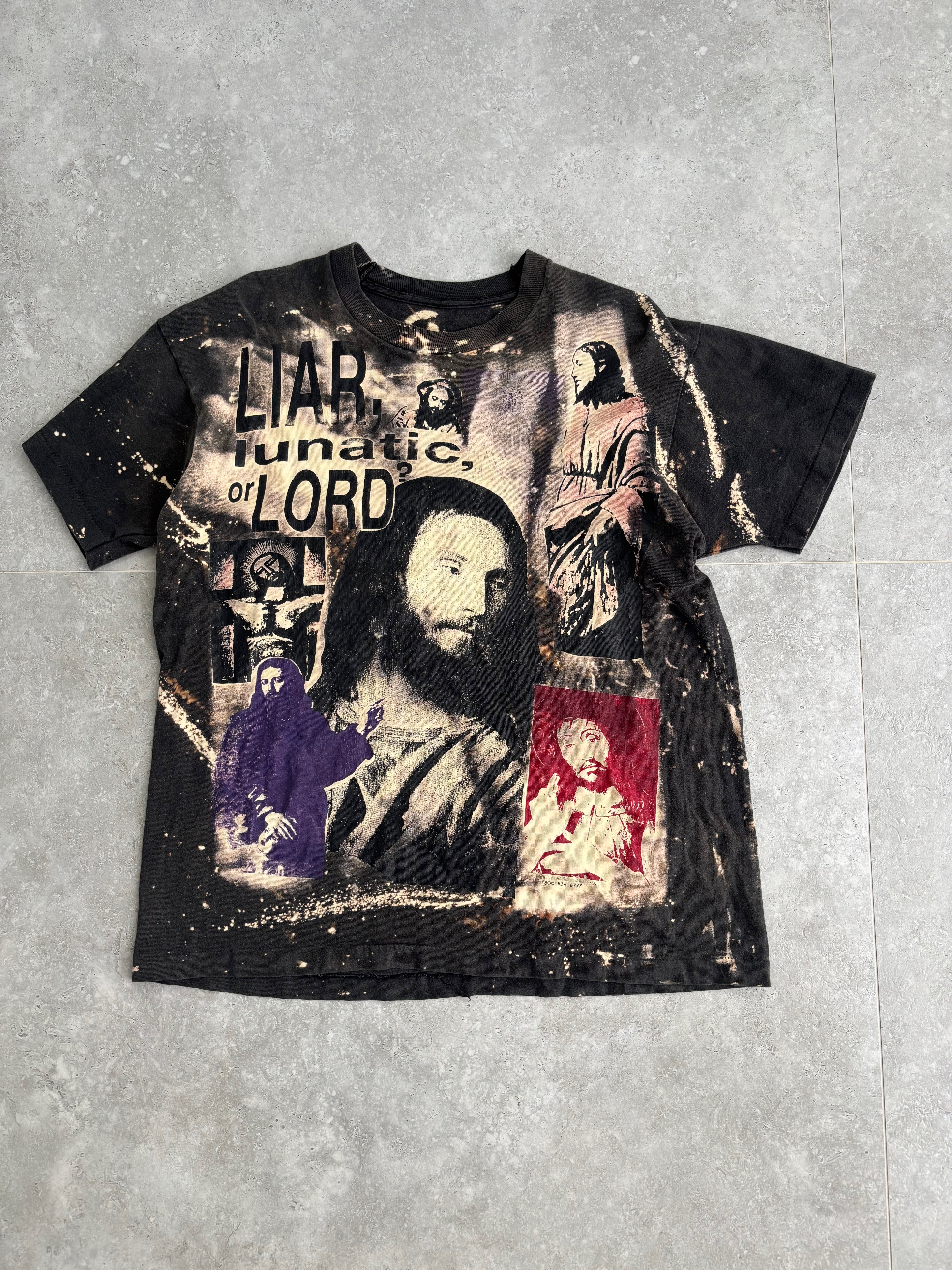 Vintage Jesus Mosquito head style Cj Lewis Tee-shirt Size-XL