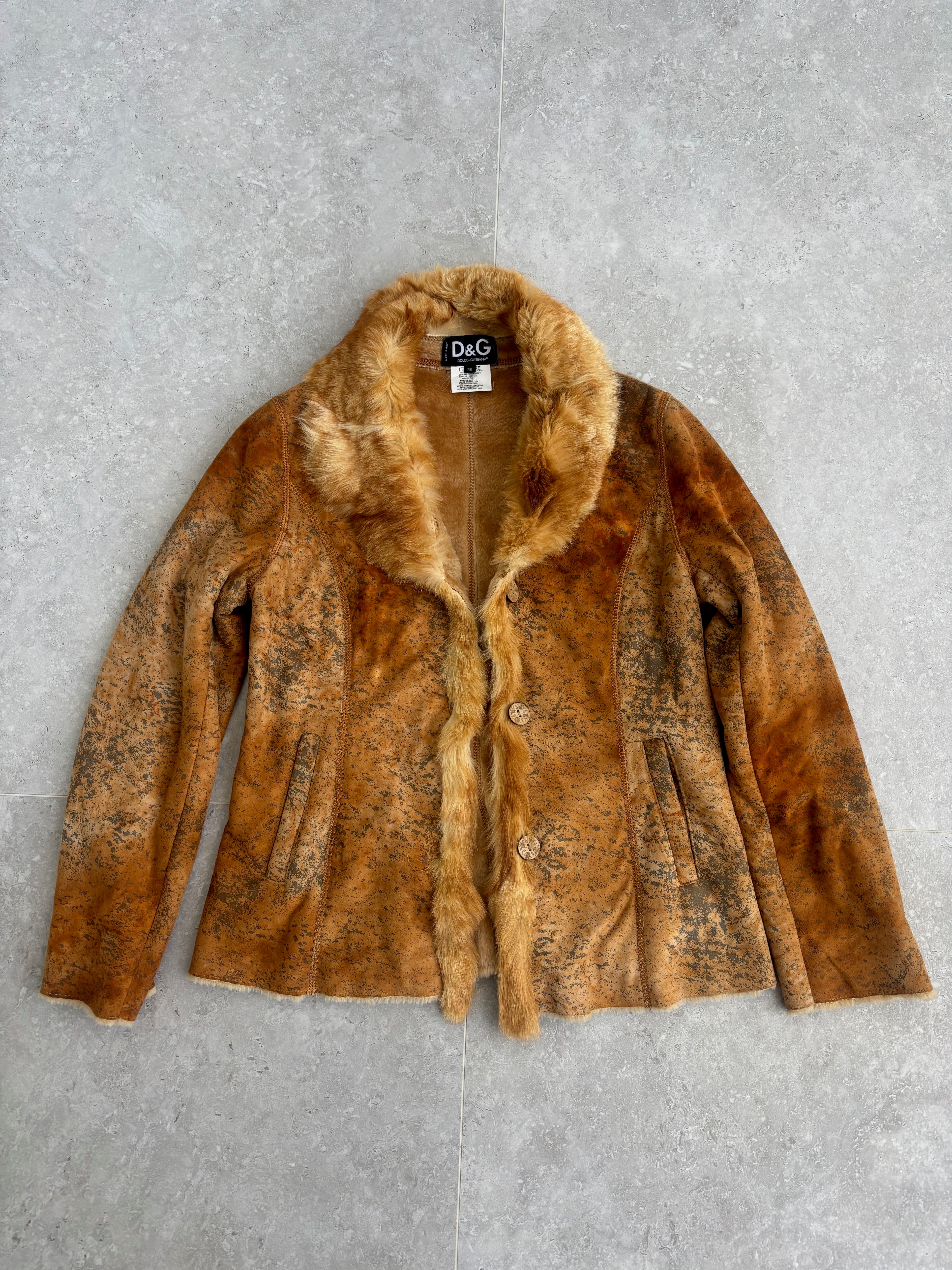 Vintage Dolce & Gabbana Fur Jacket — Size S-M