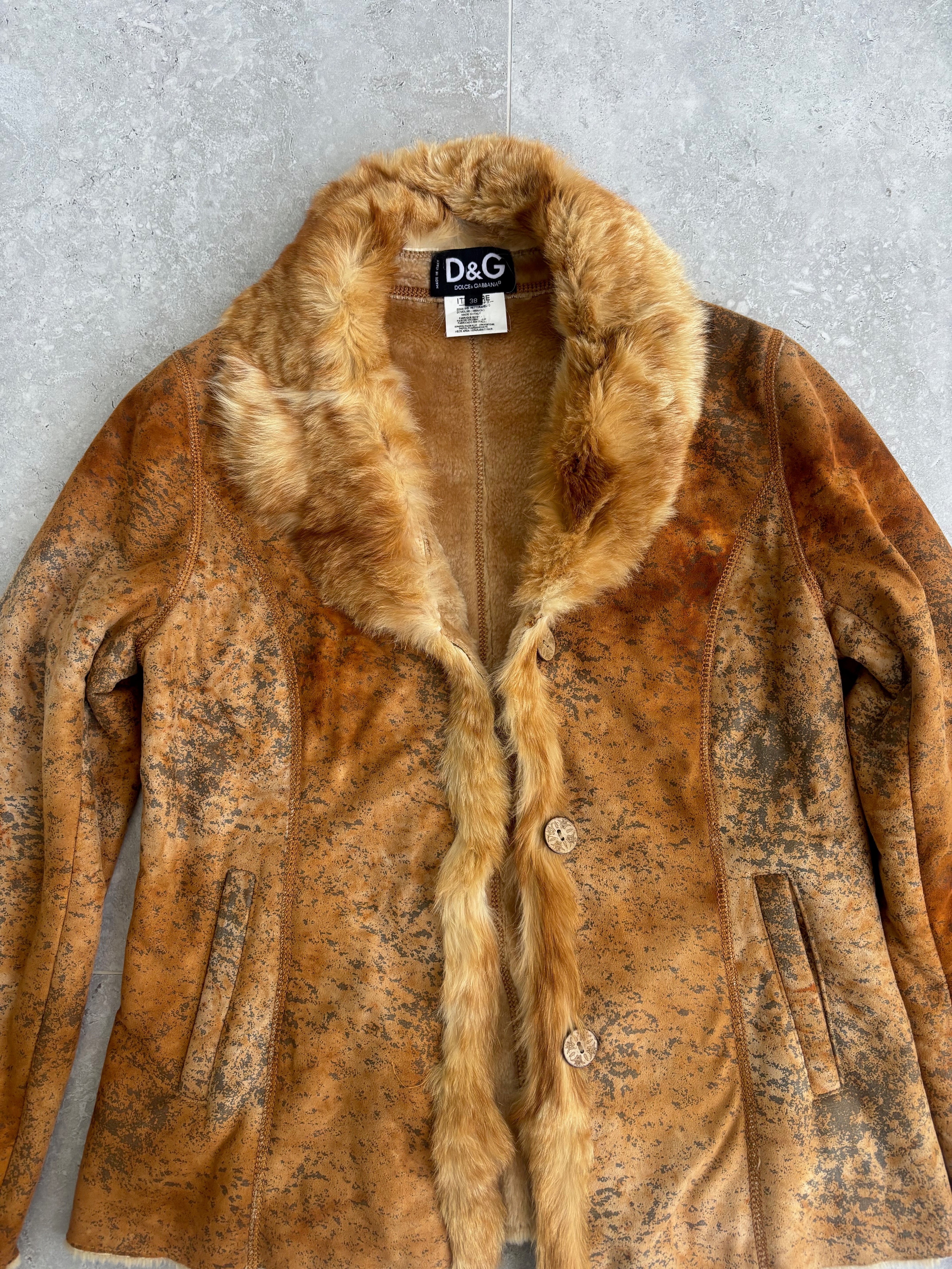 Vintage Dolce & Gabbana Fur Jacket — Size S-M