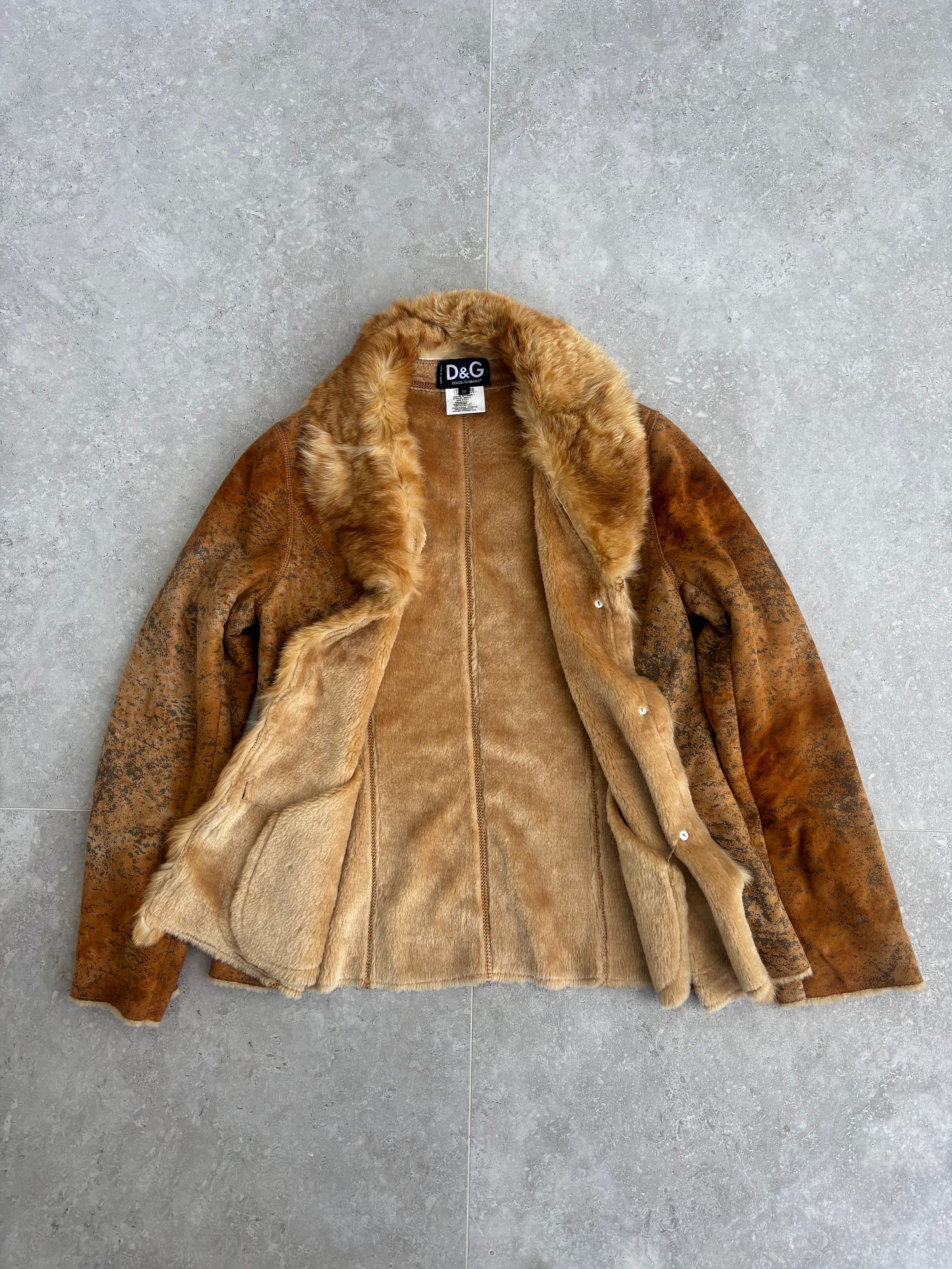 Vintage Dolce & Gabbana Fur Jacket — Size S-M