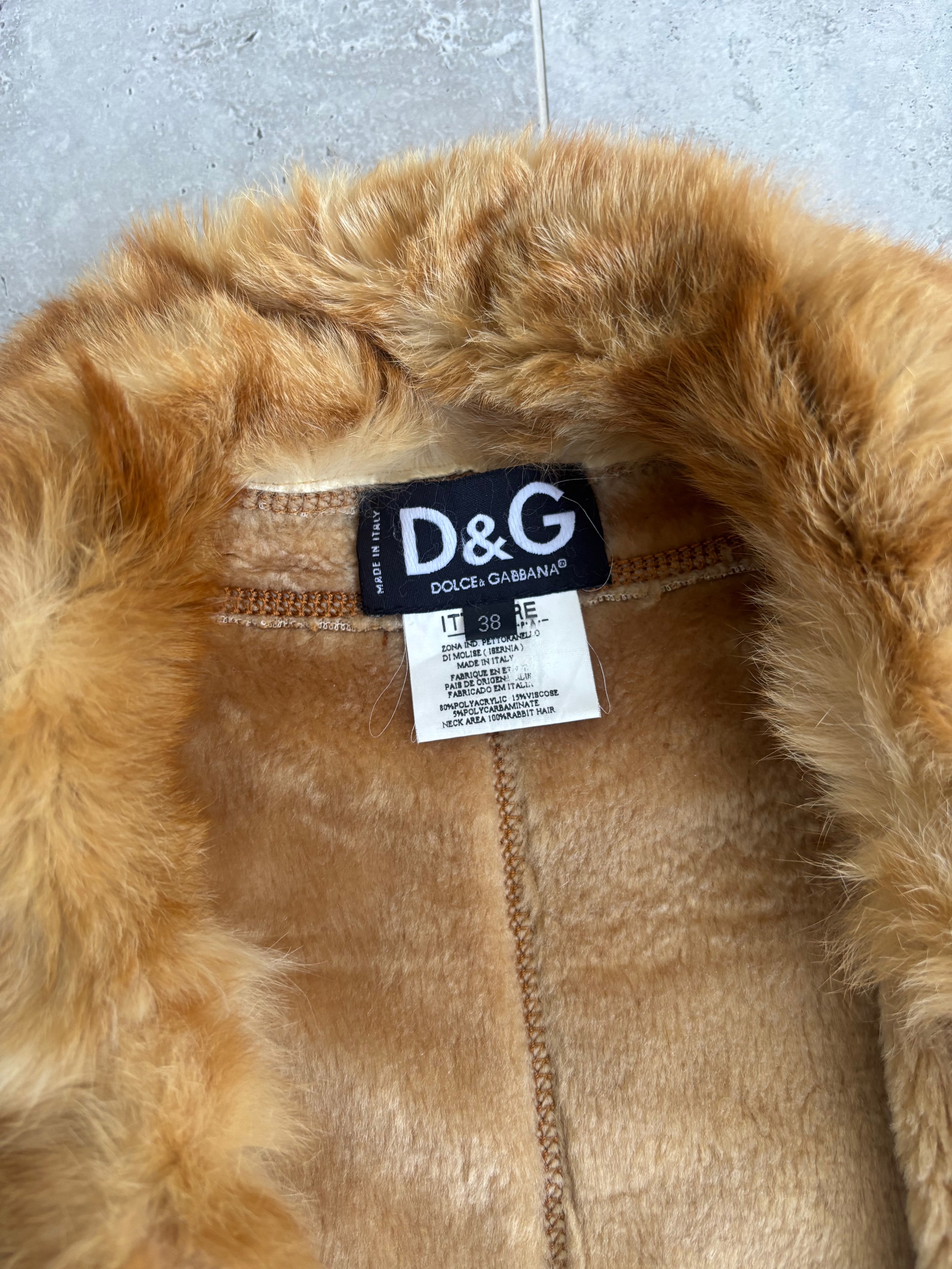 Vintage Dolce & Gabbana Fur Jacket — Size S-M