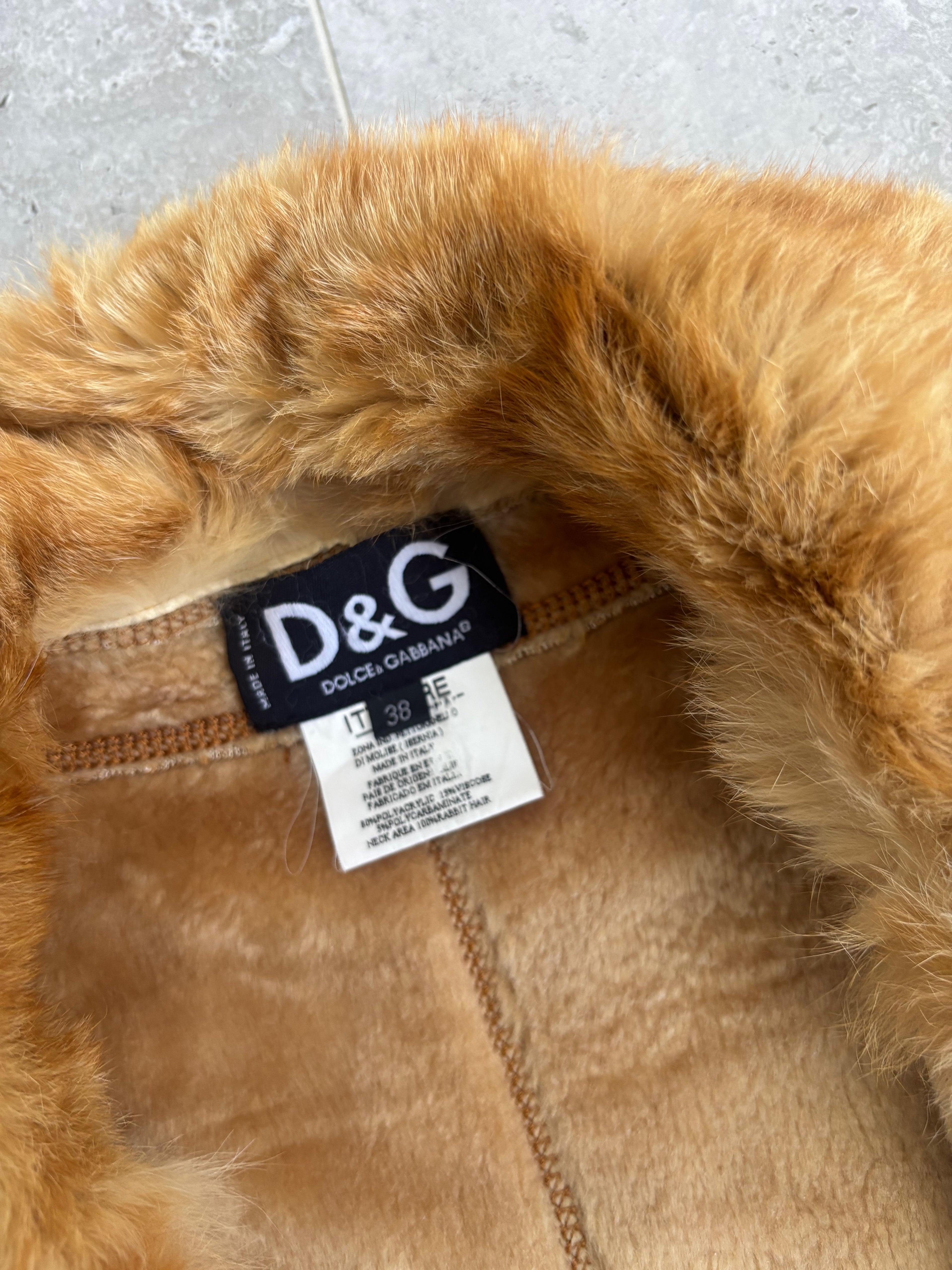 Vintage Dolce & Gabbana Fur Jacket — Size S-M