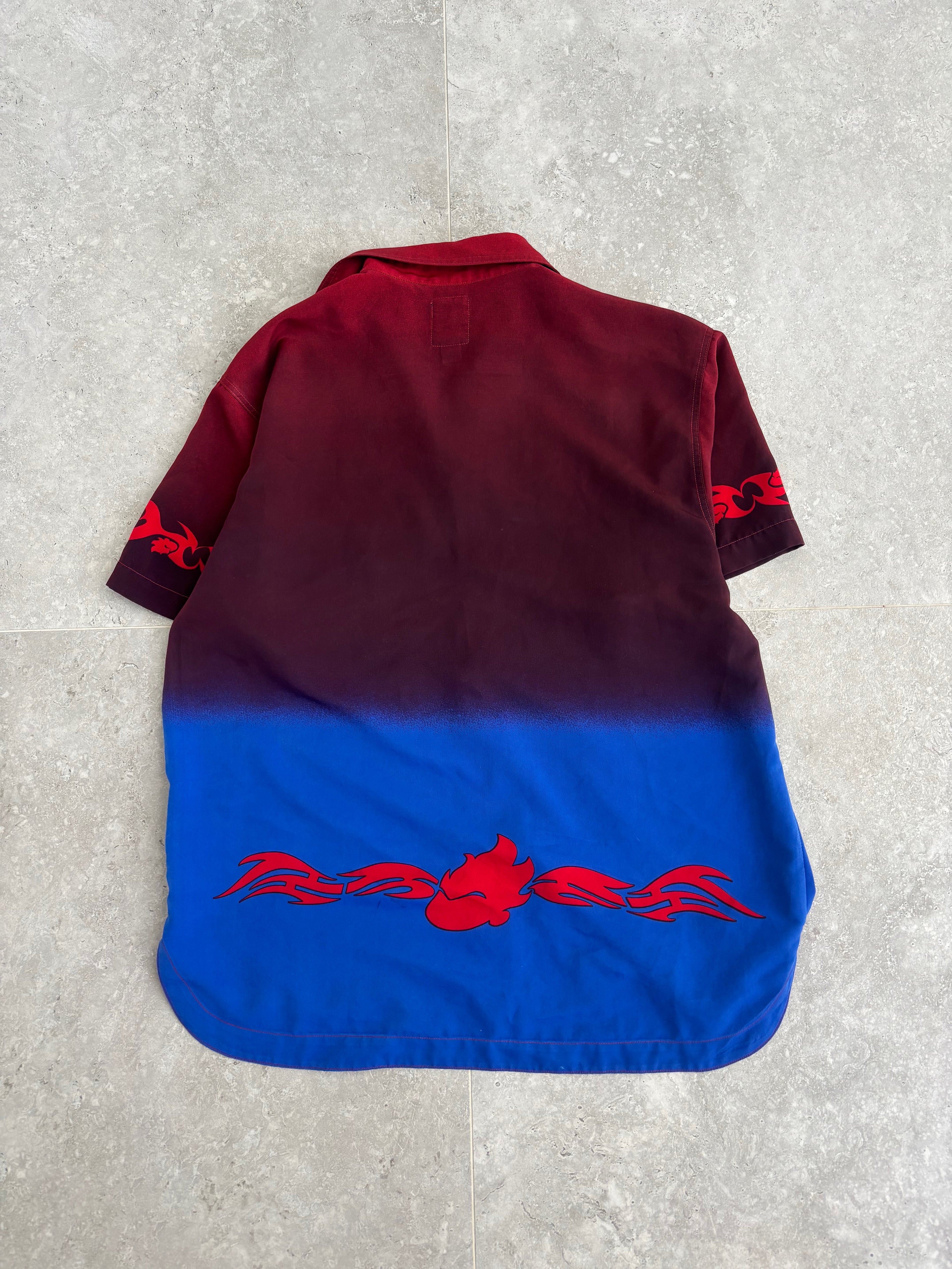Vintage Jnco Flame head Button Up Size M-L