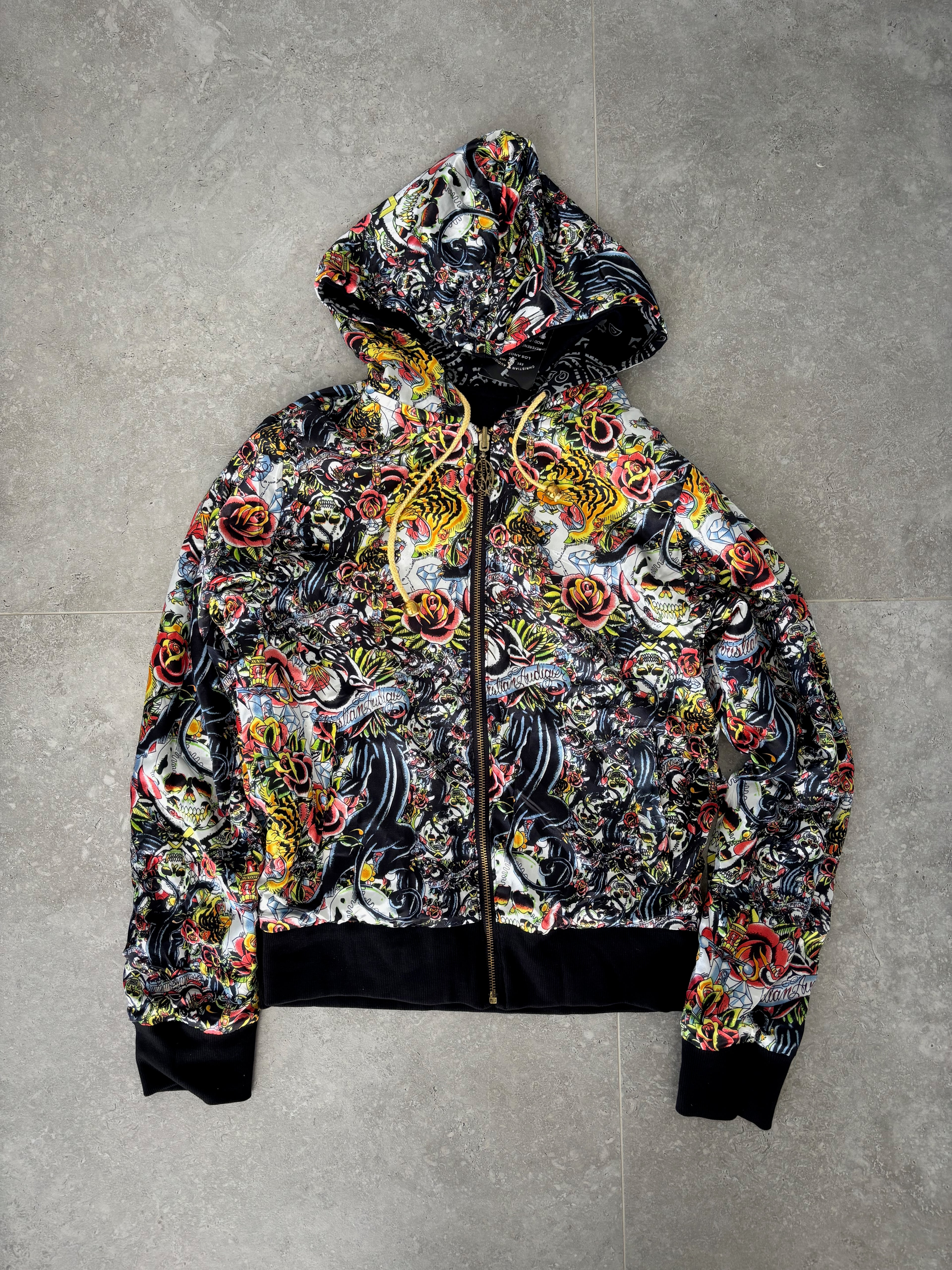 Christian Audigier deadstock reversable Hoodie Size M–L.