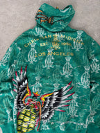 Christian Audigier deadstock grenade zip-up hoodie Size L-XL