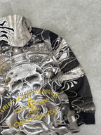 Christian Audigier deadstock Skull zip-up hoodie Size S-M