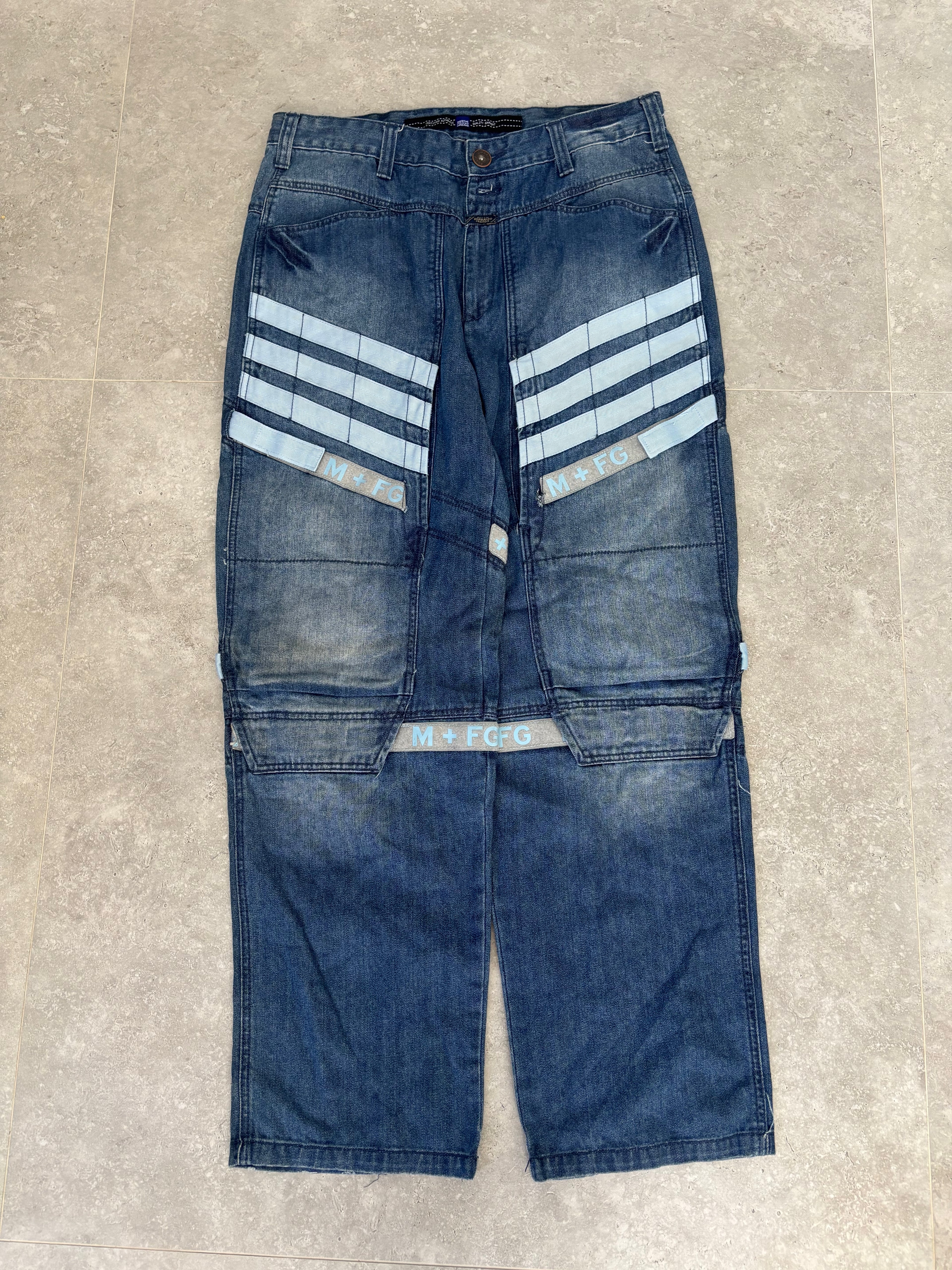 Mathine Fracis Girbaud Velcro Jeans Size 36-38