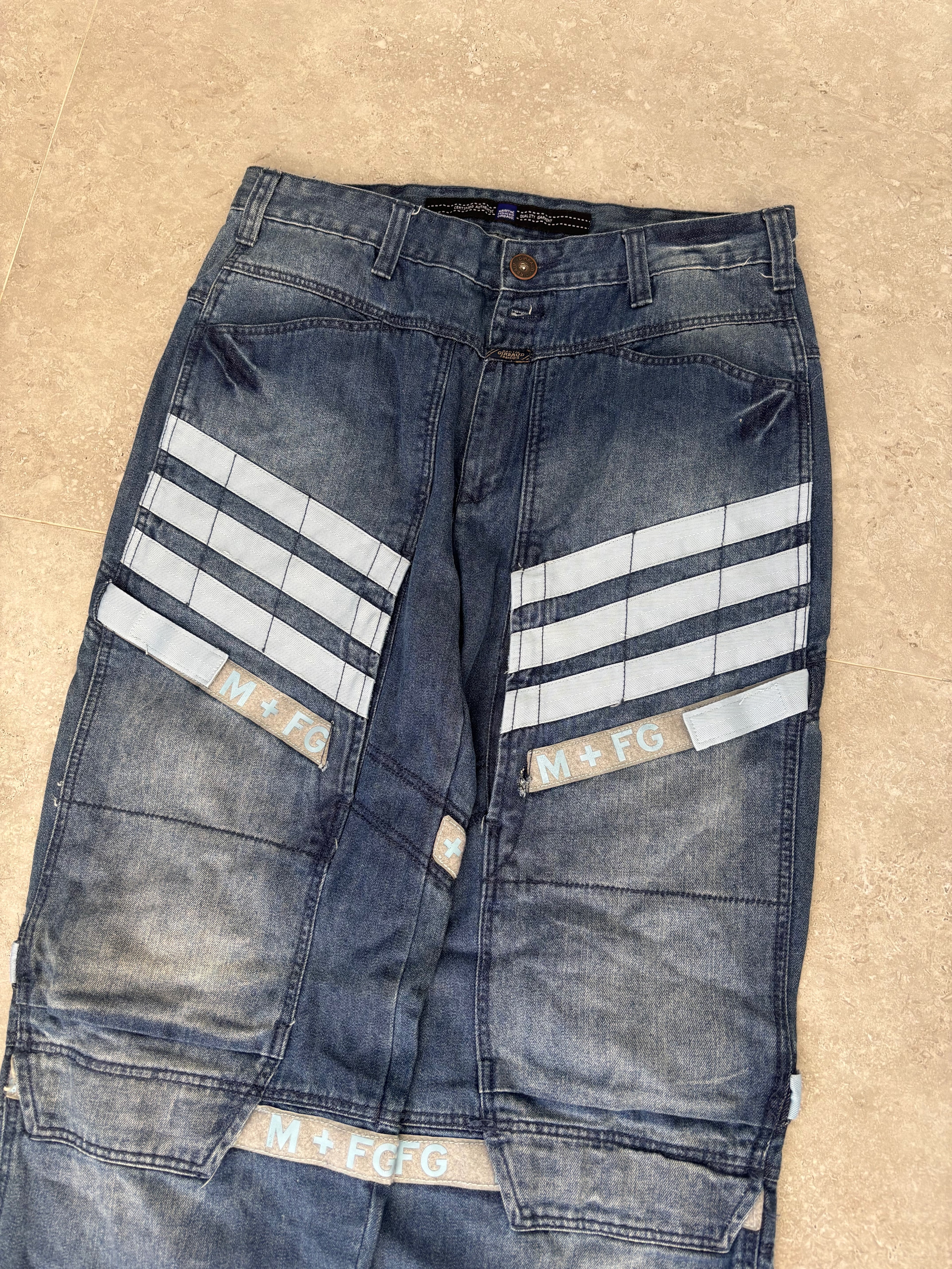Mathine Fracis Girbaud Velcro Jeans Size 36-38
