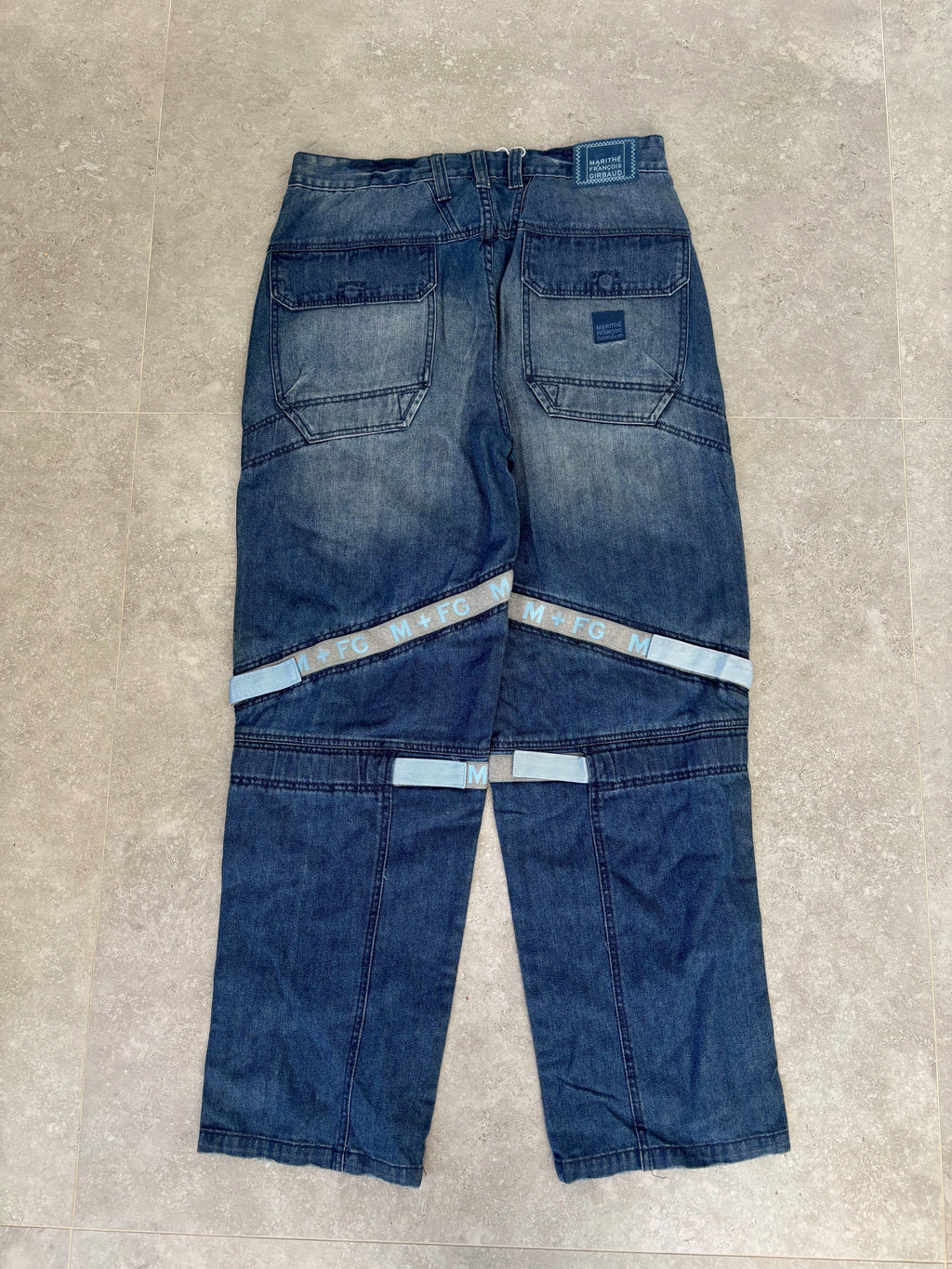 Mathine Fracis Girbaud Velcro Jeans Size 36-38
