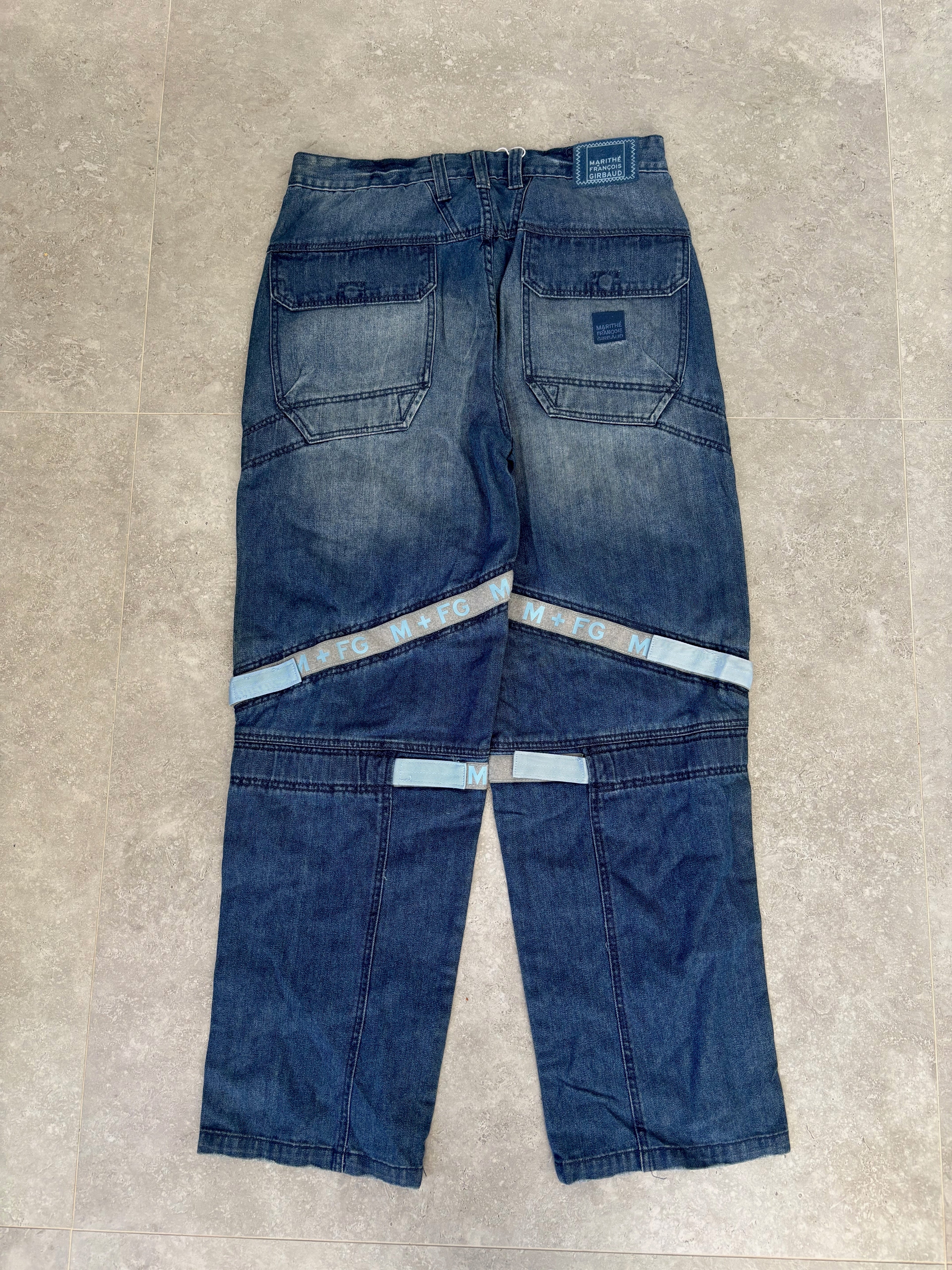 Mathine Fracis Girbaud Velcro Jeans Size 36-38