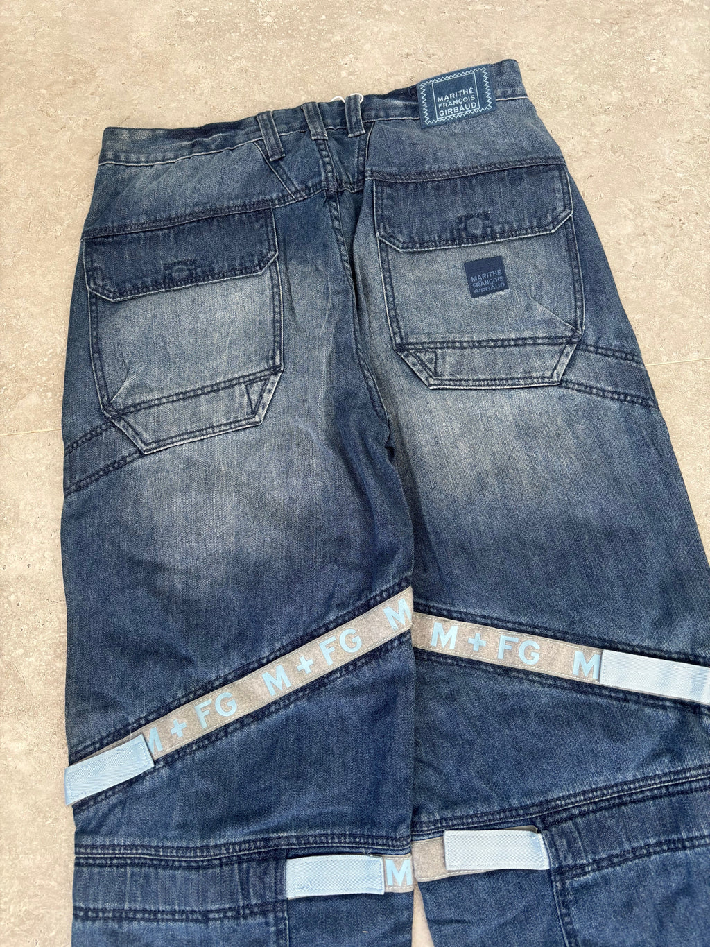 Mathine Fracis Girbaud Velcro Jeans Size 36-38