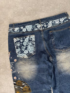 Japanese Cherry Blossom embroidered Jeans 38-40
