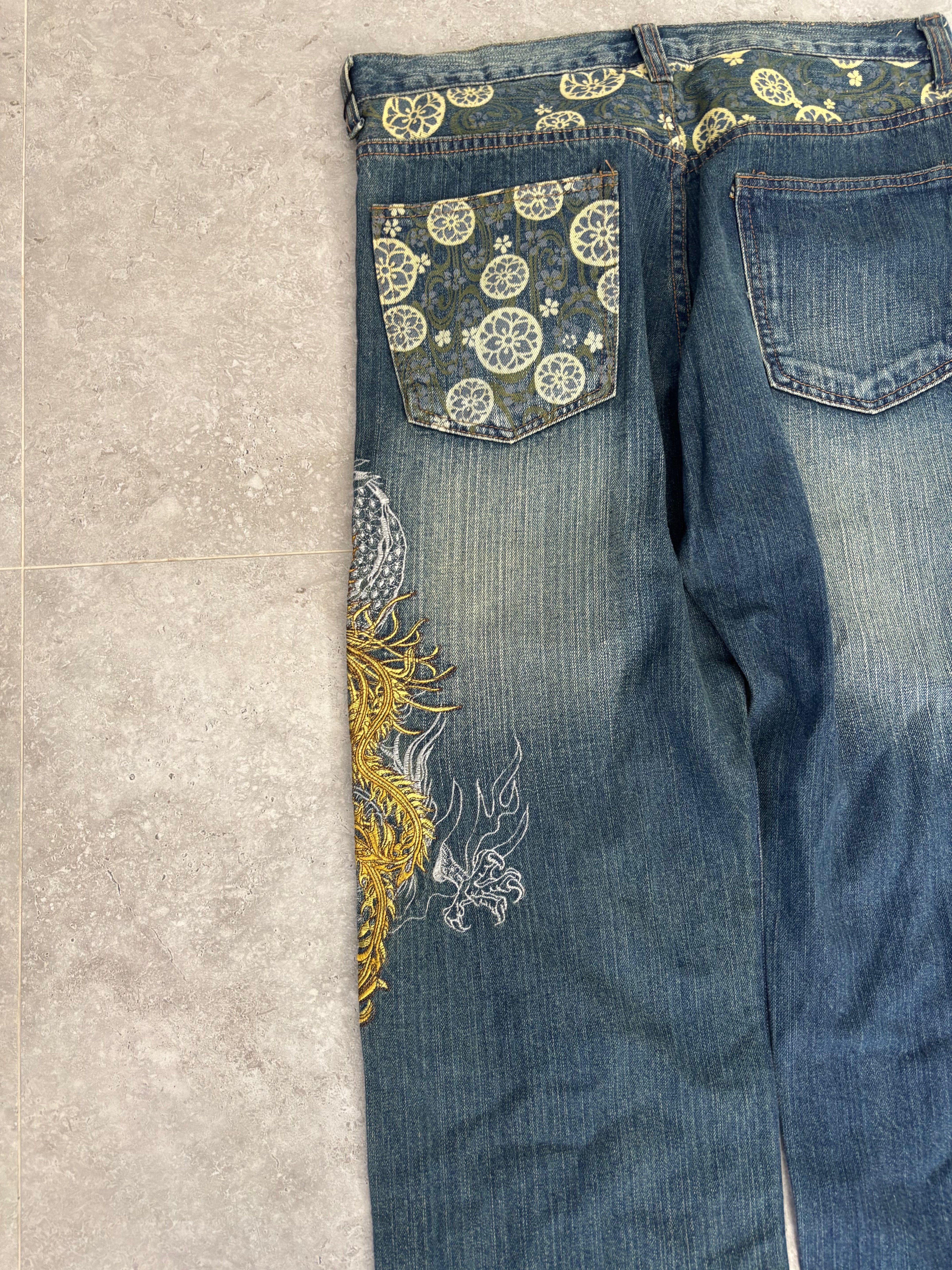 Japanese Phoenix Jeans Size 28-30