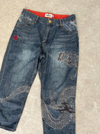 Karakuri Tamashi Dragon 3/4 Jeans Size 30-32