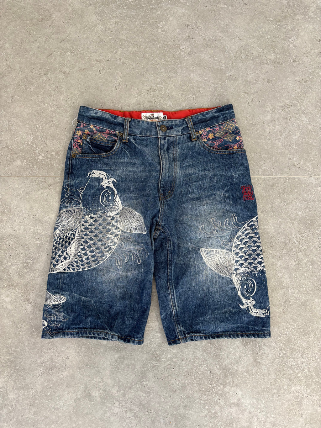 Karakuri Tamashi Koi Jorts Size 28-30