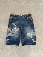 Karakuri Tamashi Koi Jorts Size 28-30