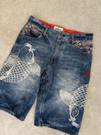 Karakuri Tamashi Koi Jorts Size 28-30