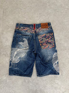Karakuri Tamashi Koi Jorts Size 28-30