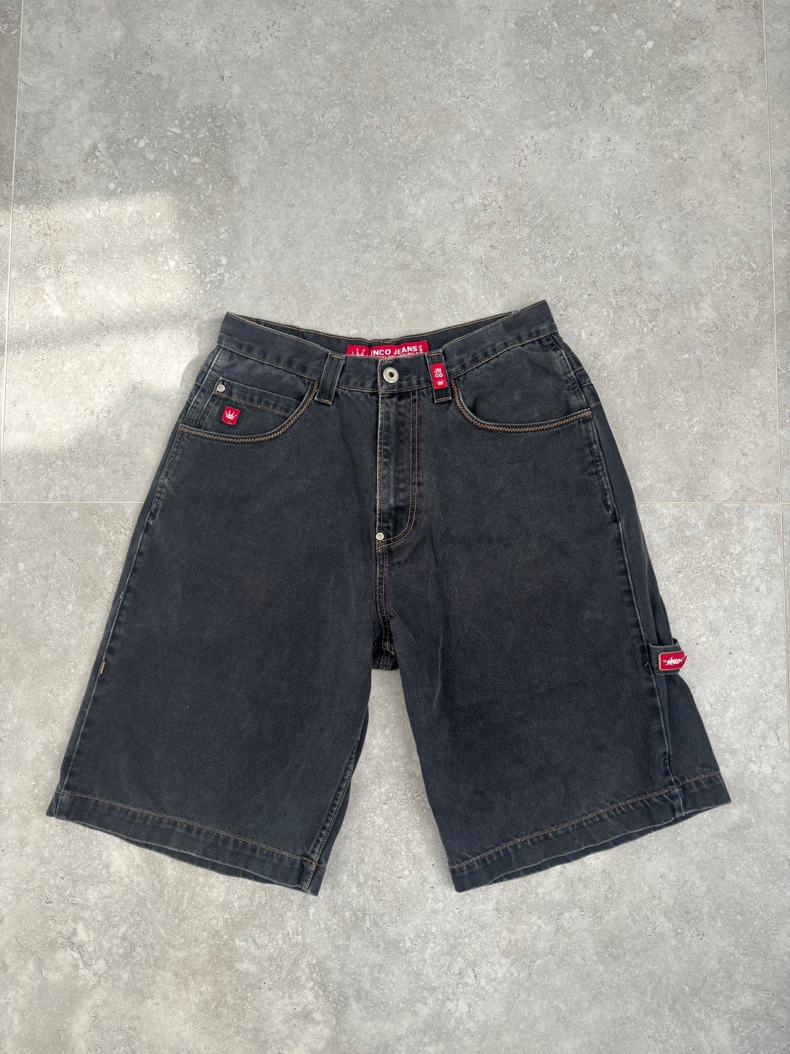 Jnco Flaming Skulls Jorts