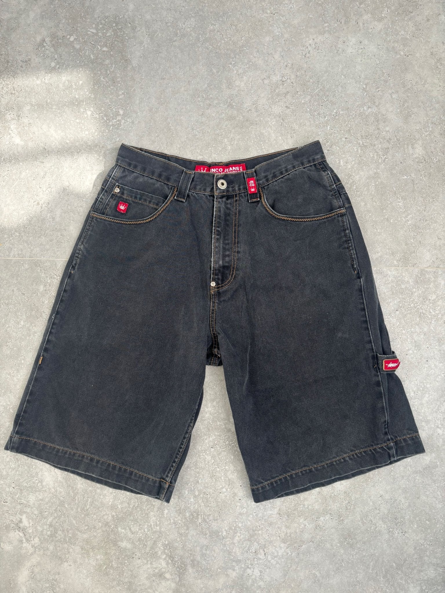 Jnco Flaming Skulls Jorts