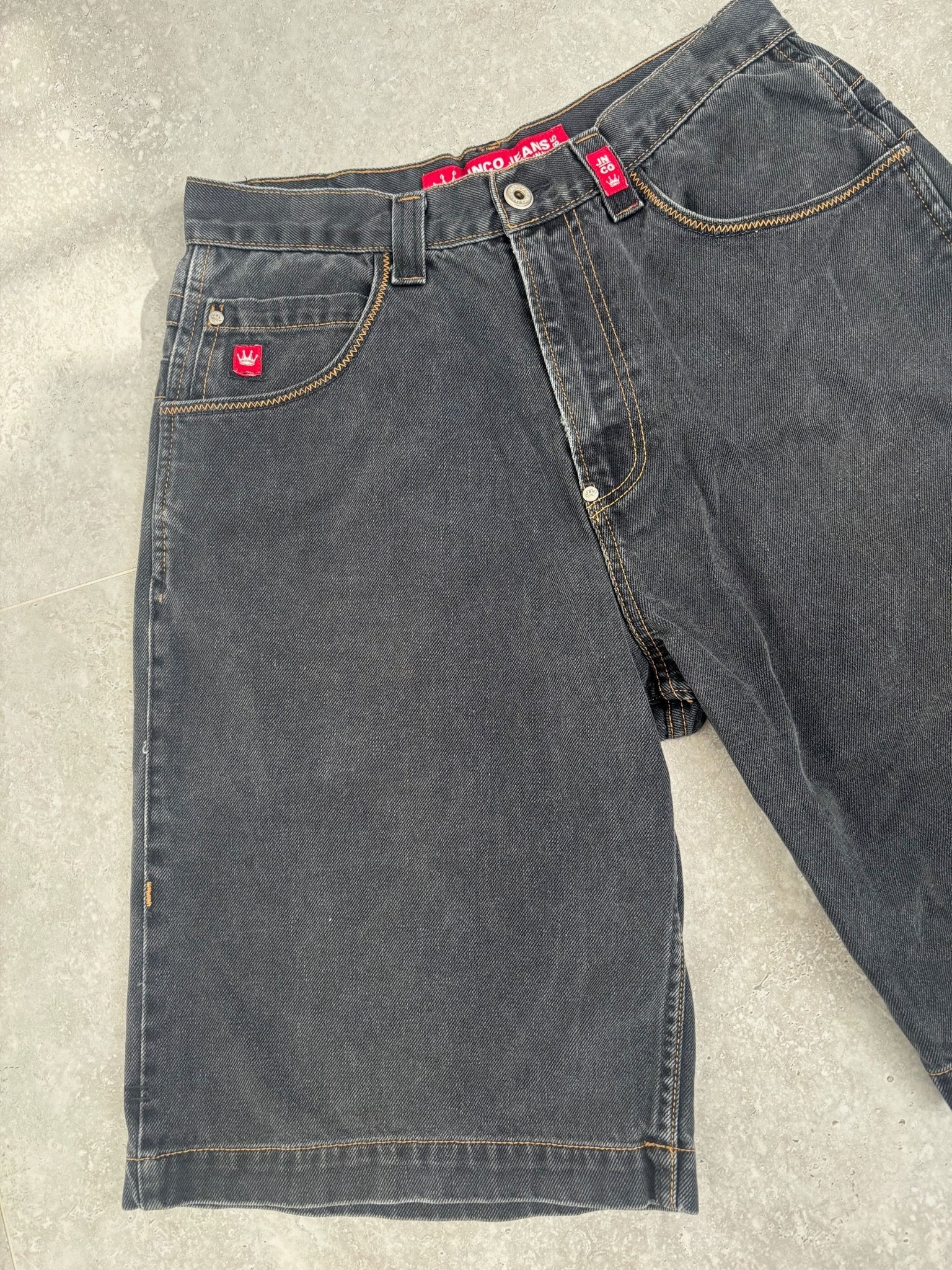 Jnco Flaming Skulls Jorts