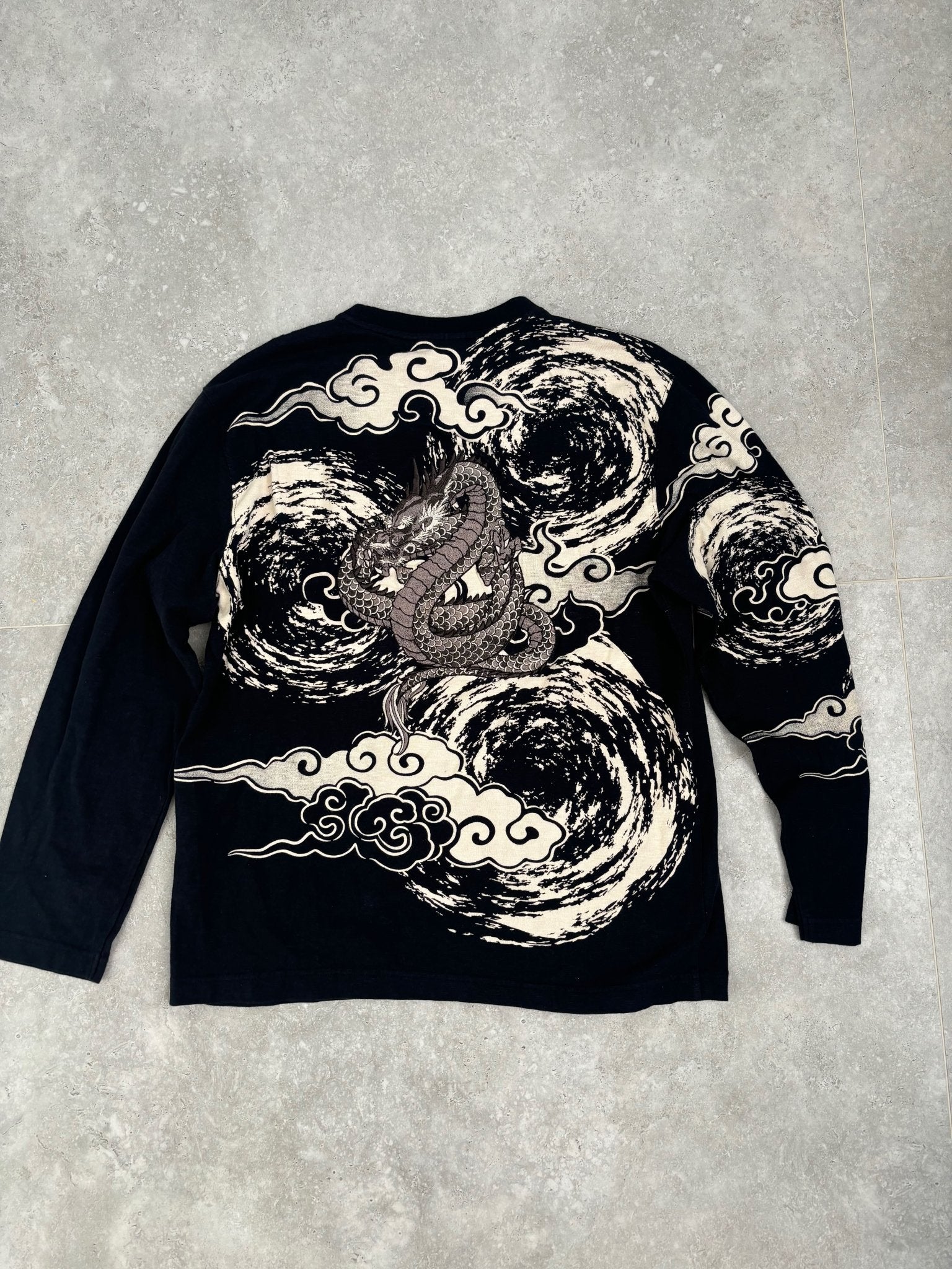 Japanese Dragon Style Long Sleeve (XL-JAP) (M-L US)