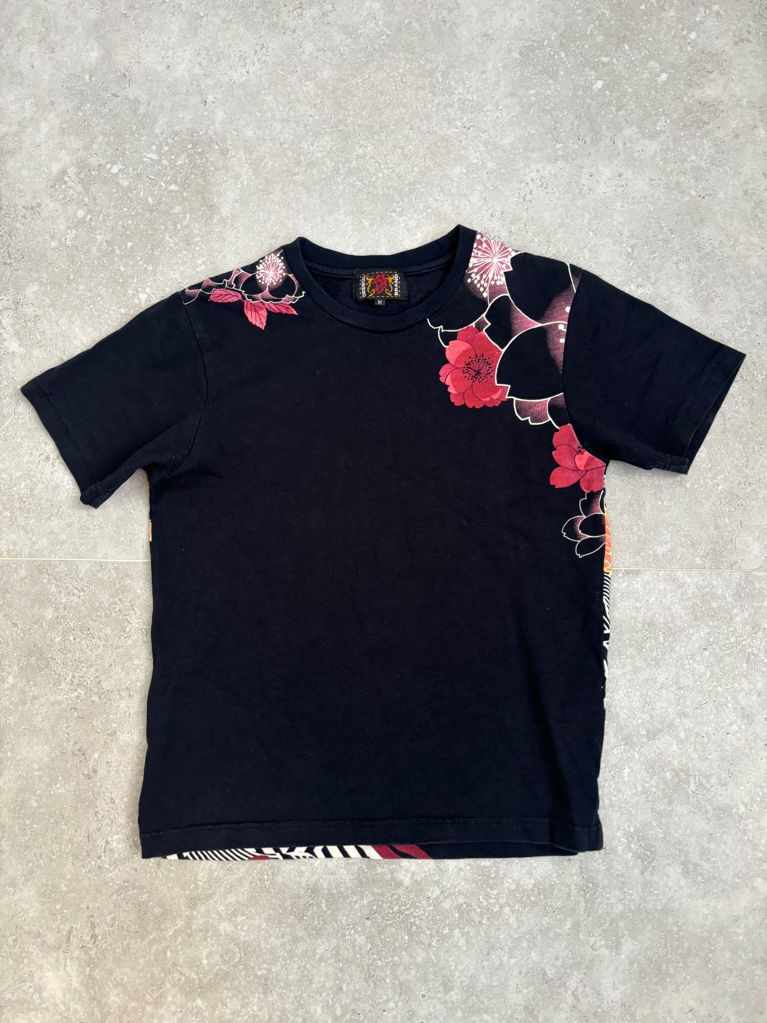 Japanese Dragon and Roses TeeShirt S