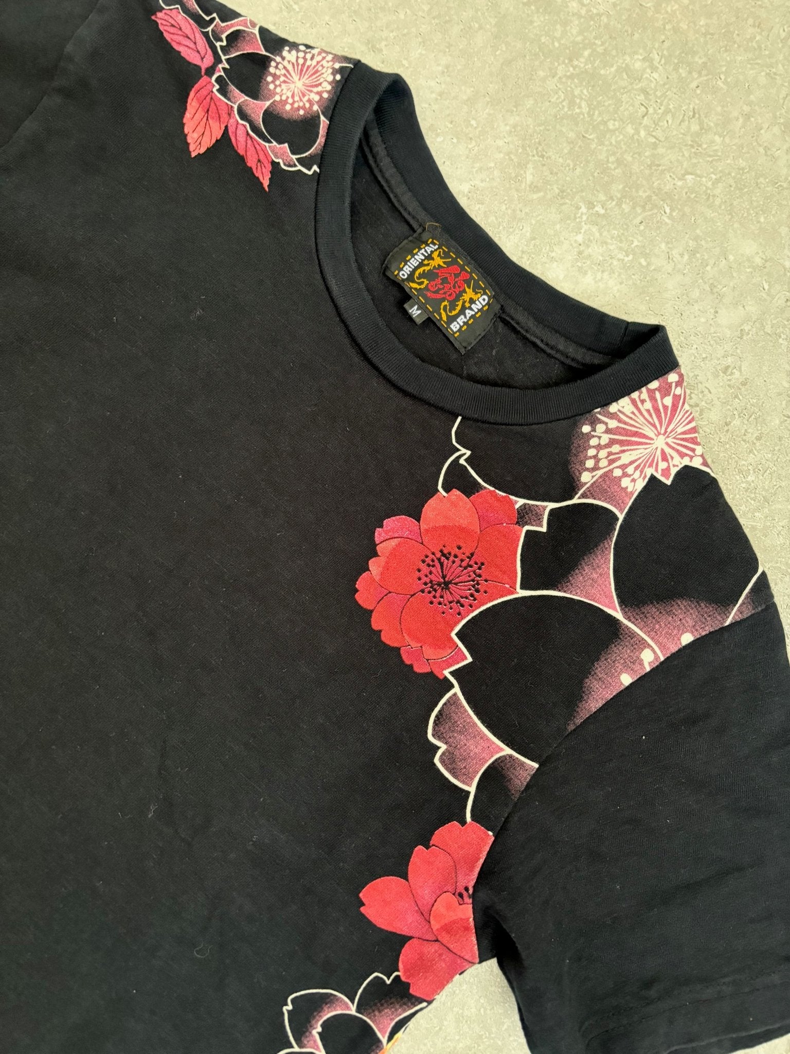 Japanese Dragon and Roses TeeShirt S