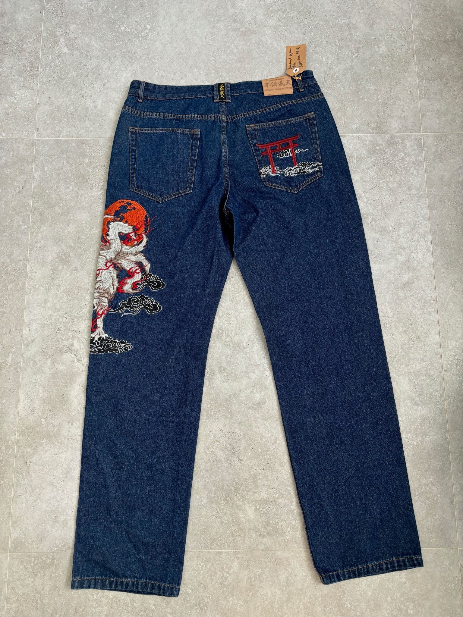 Japanese style Embroidered Pants 38
