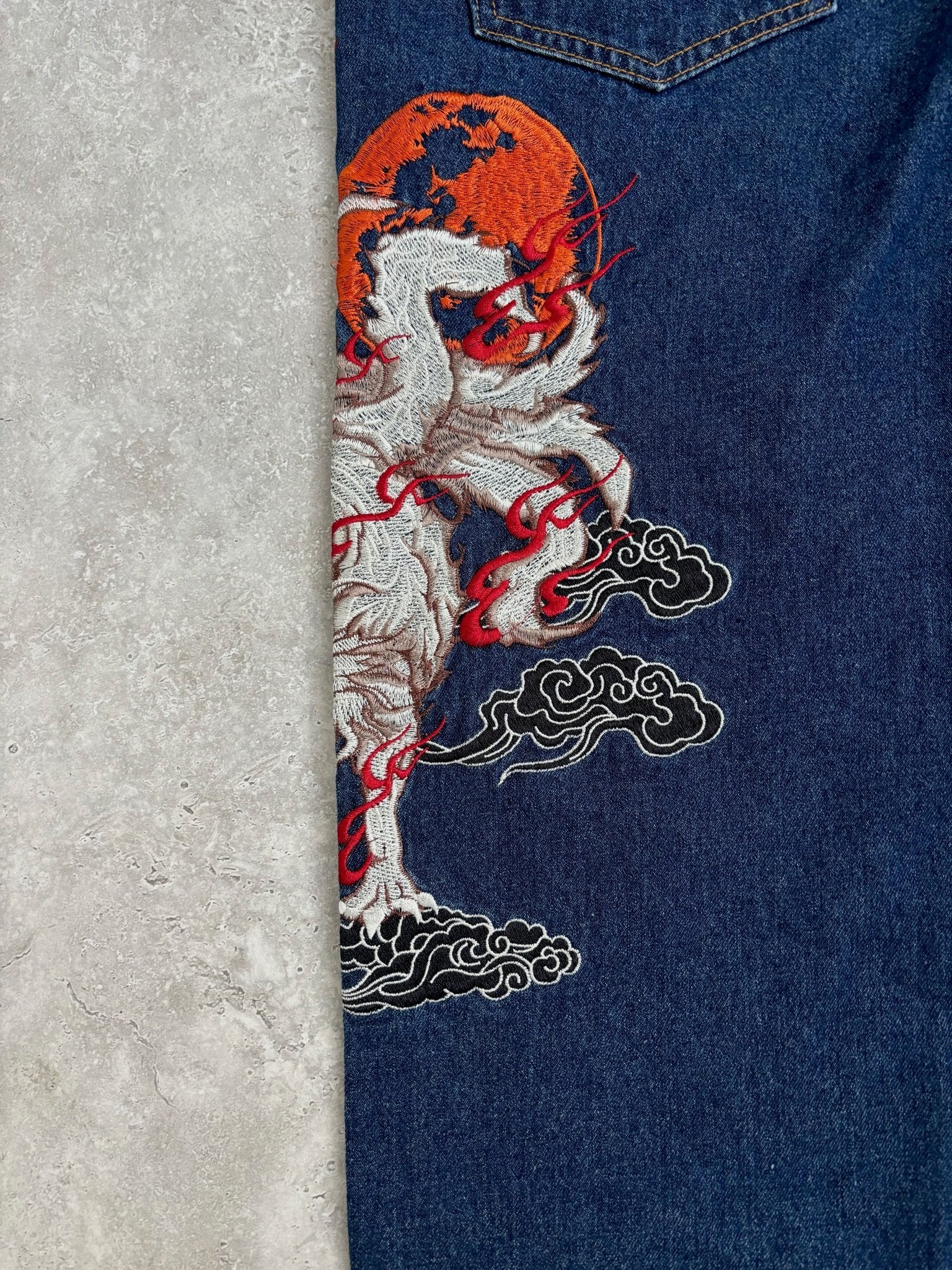 Japanese style Embroidered Pants 38