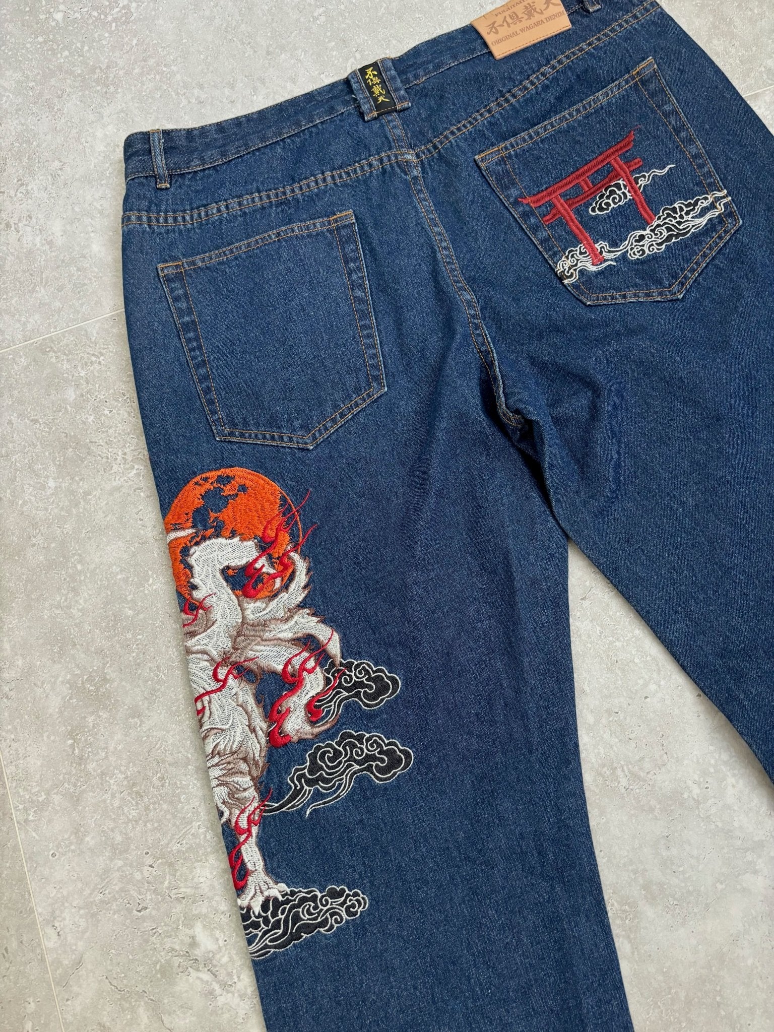 Japanese style Embroidered Pants 38
