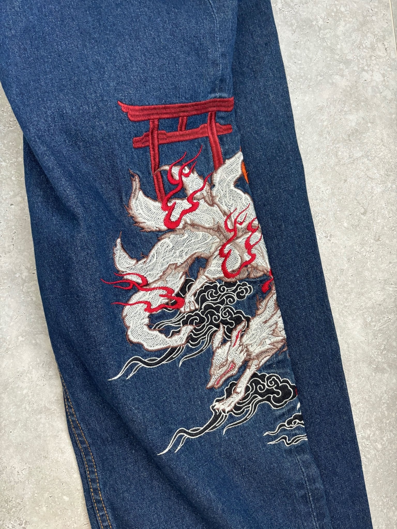 Japanese style Embroidered Pants 38