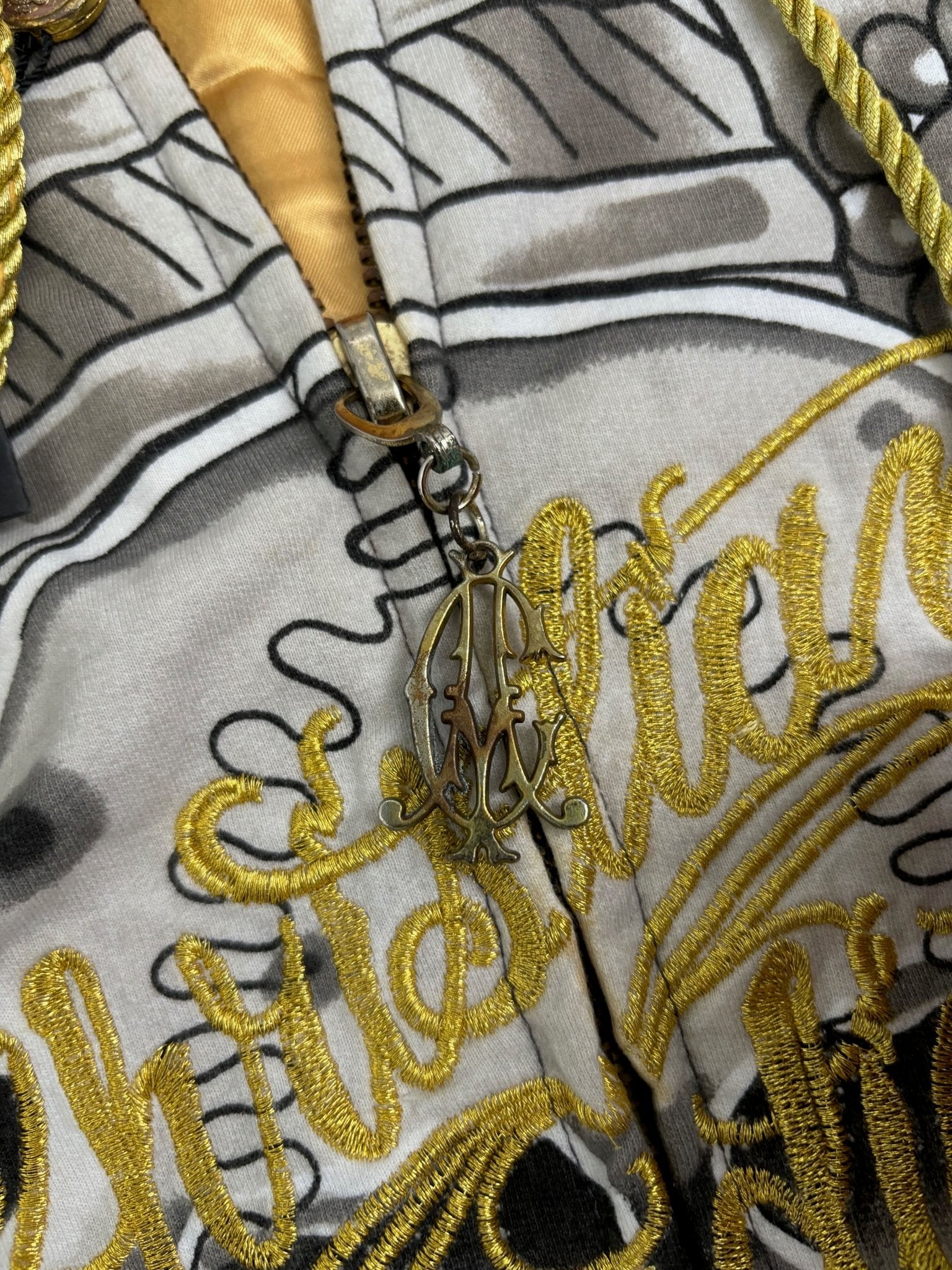 Christian Audigier Skull Hoodie Dead-stock