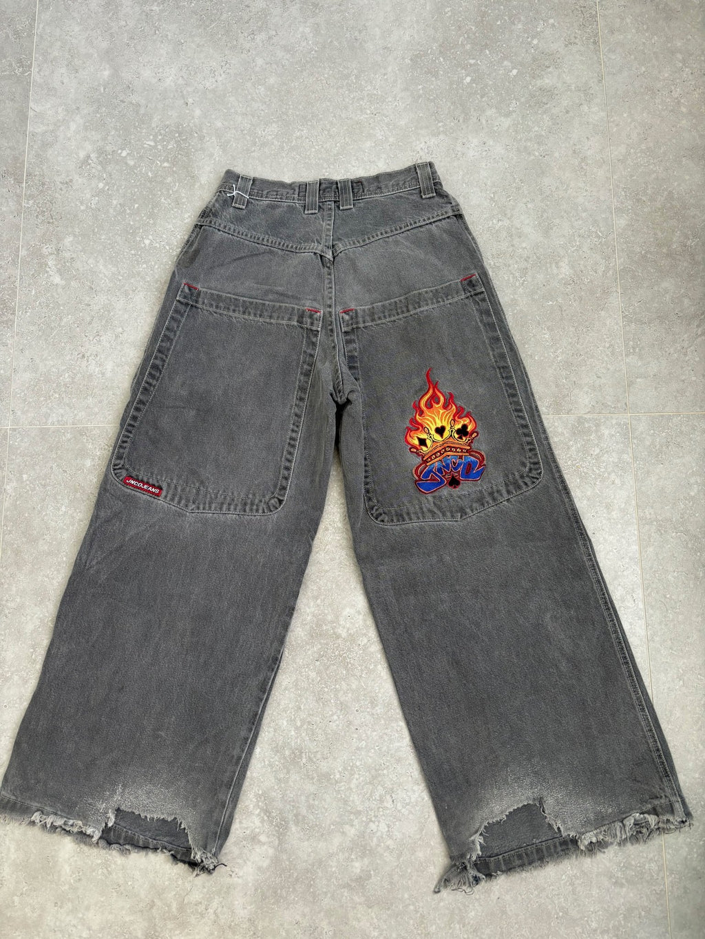 Jnco Flaming Spades 29x31