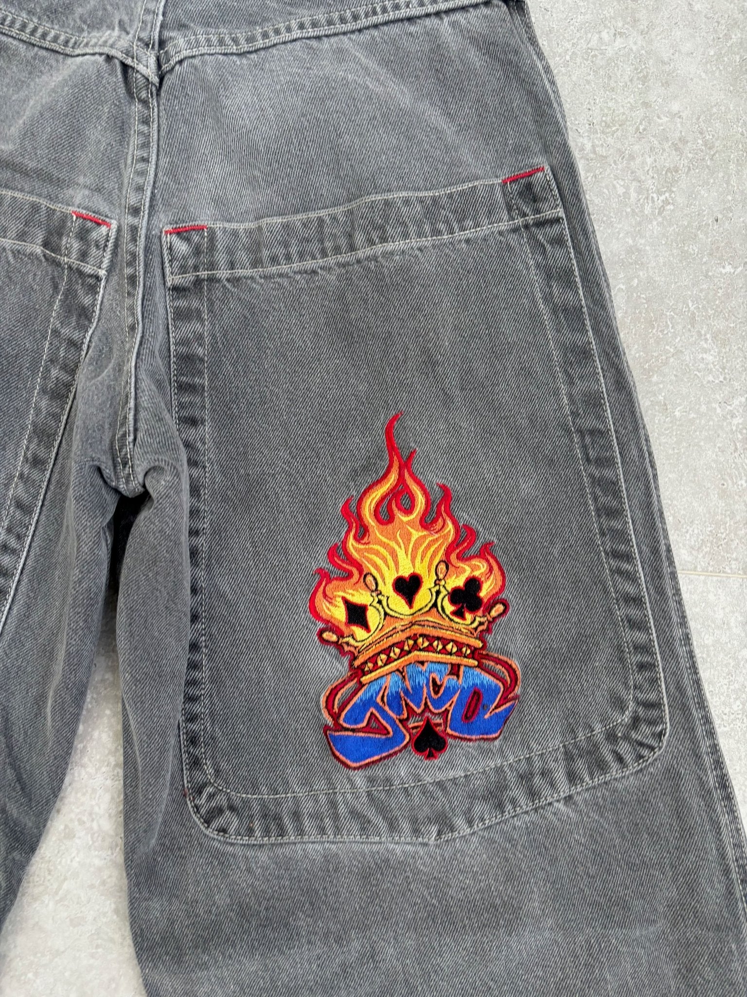 Jnco Flaming Spades 29x31